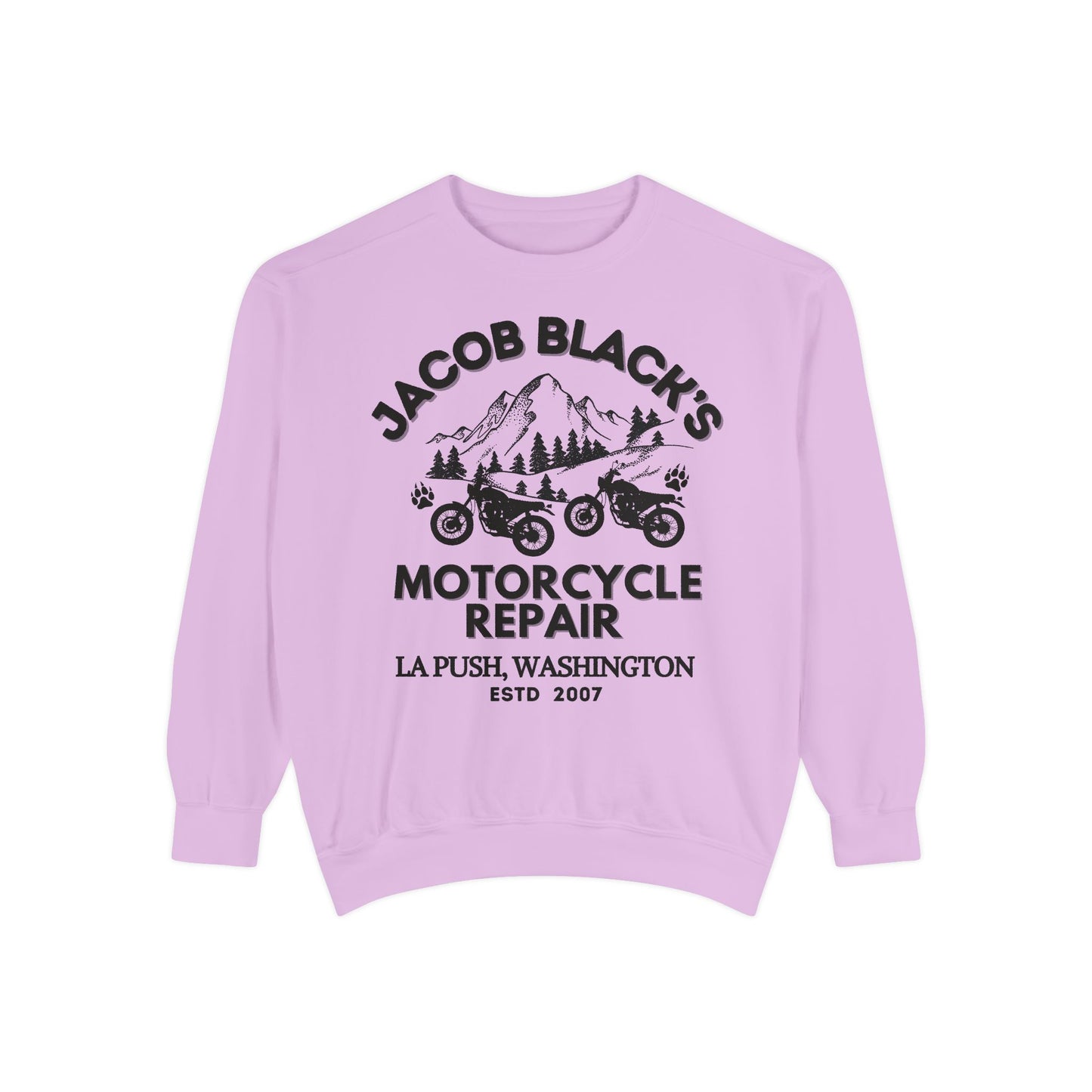 Comfort Colors® Jacob Black Motorcycle Repair Sweatshirt