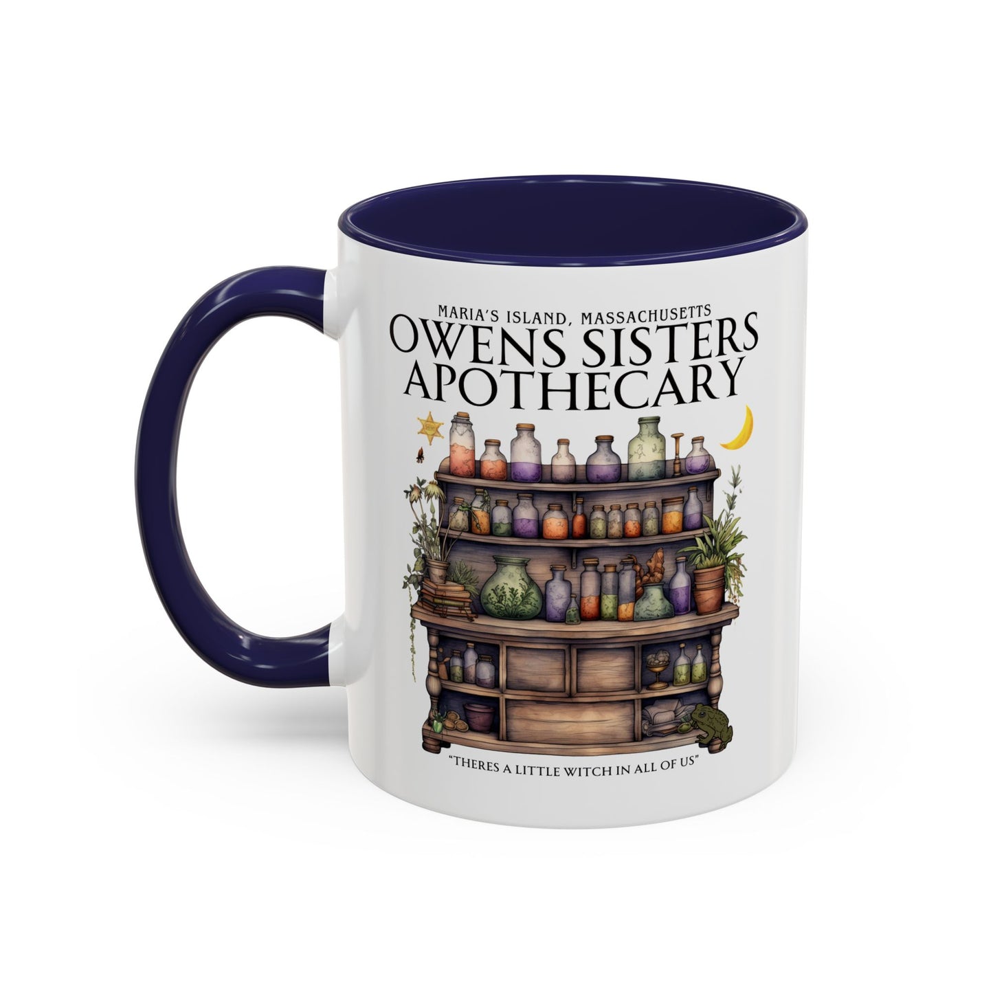 Owens Sisters Witch Coffee Mug 11 oz Colored Handle