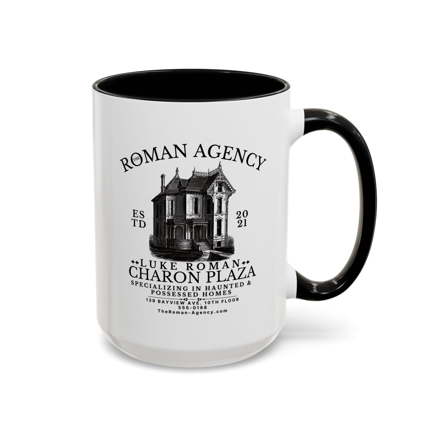 Roman Agency Coffee Mug Colored Handle