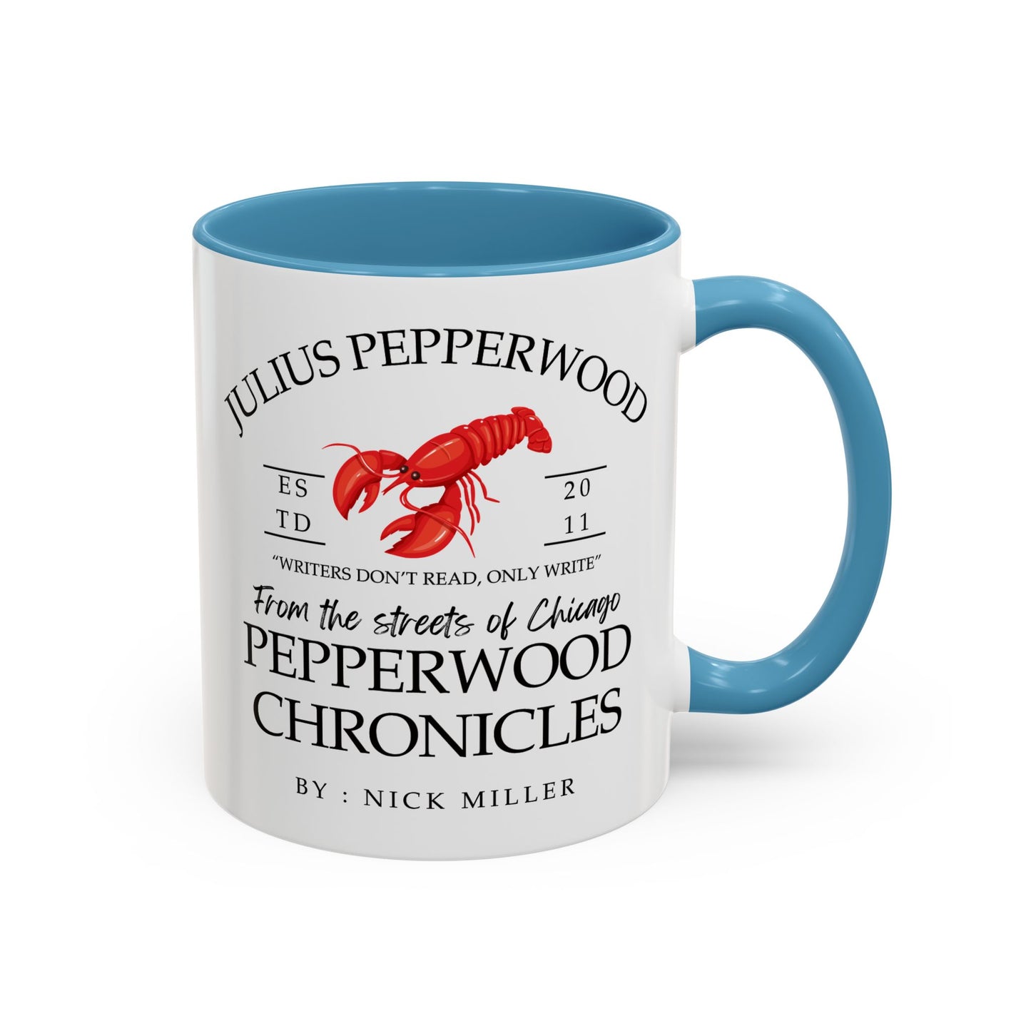 New Girl TV Show - Nick Miller presents Julius Pepperwood Coffee Mug Colored Handle 11oz
