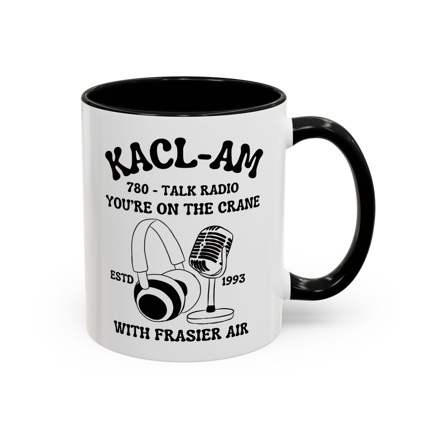 KACL-AM Coffee Mug Colored Handle 11oz