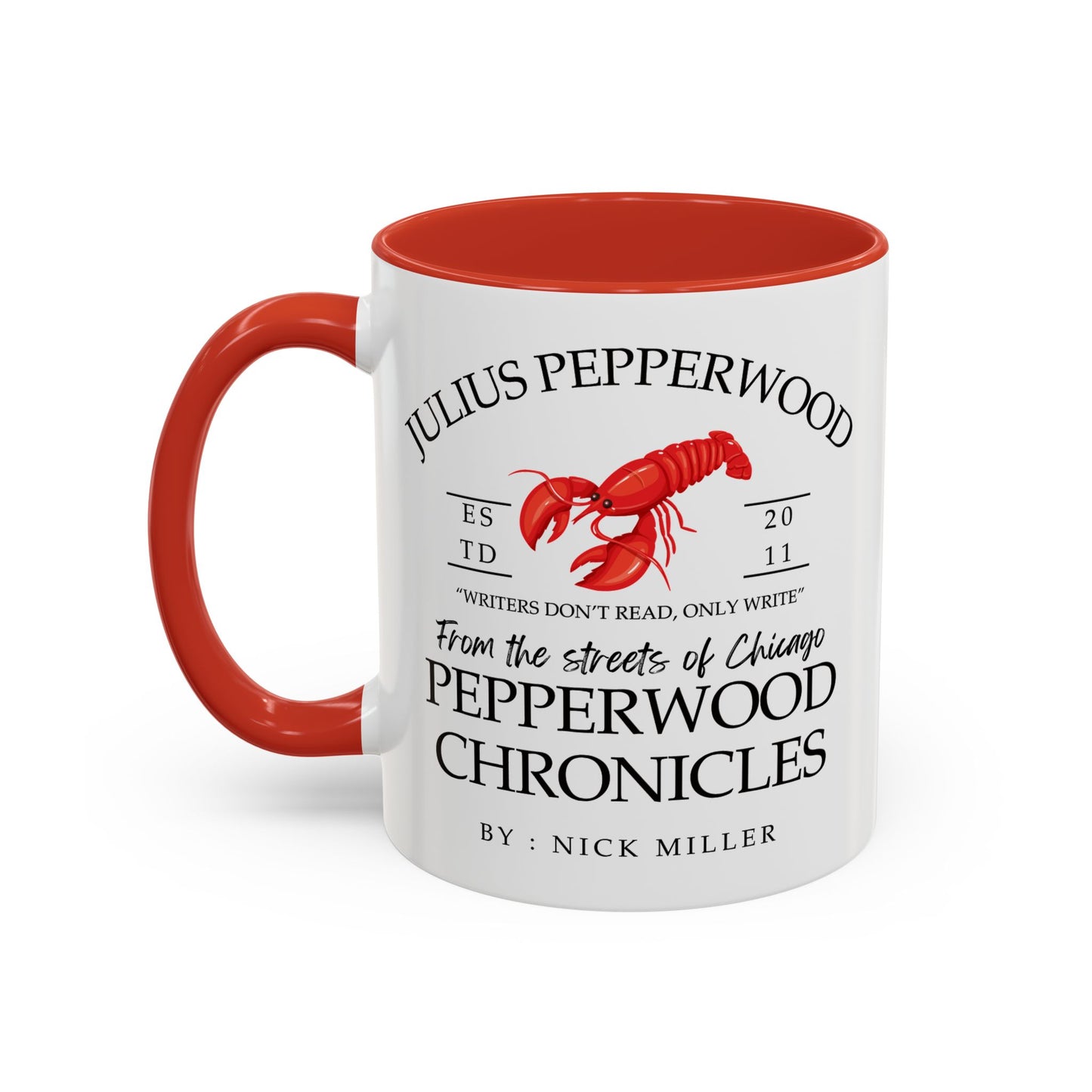 New Girl TV Show - Nick Miller presents Julius Pepperwood Coffee Mug Colored Handle 11oz