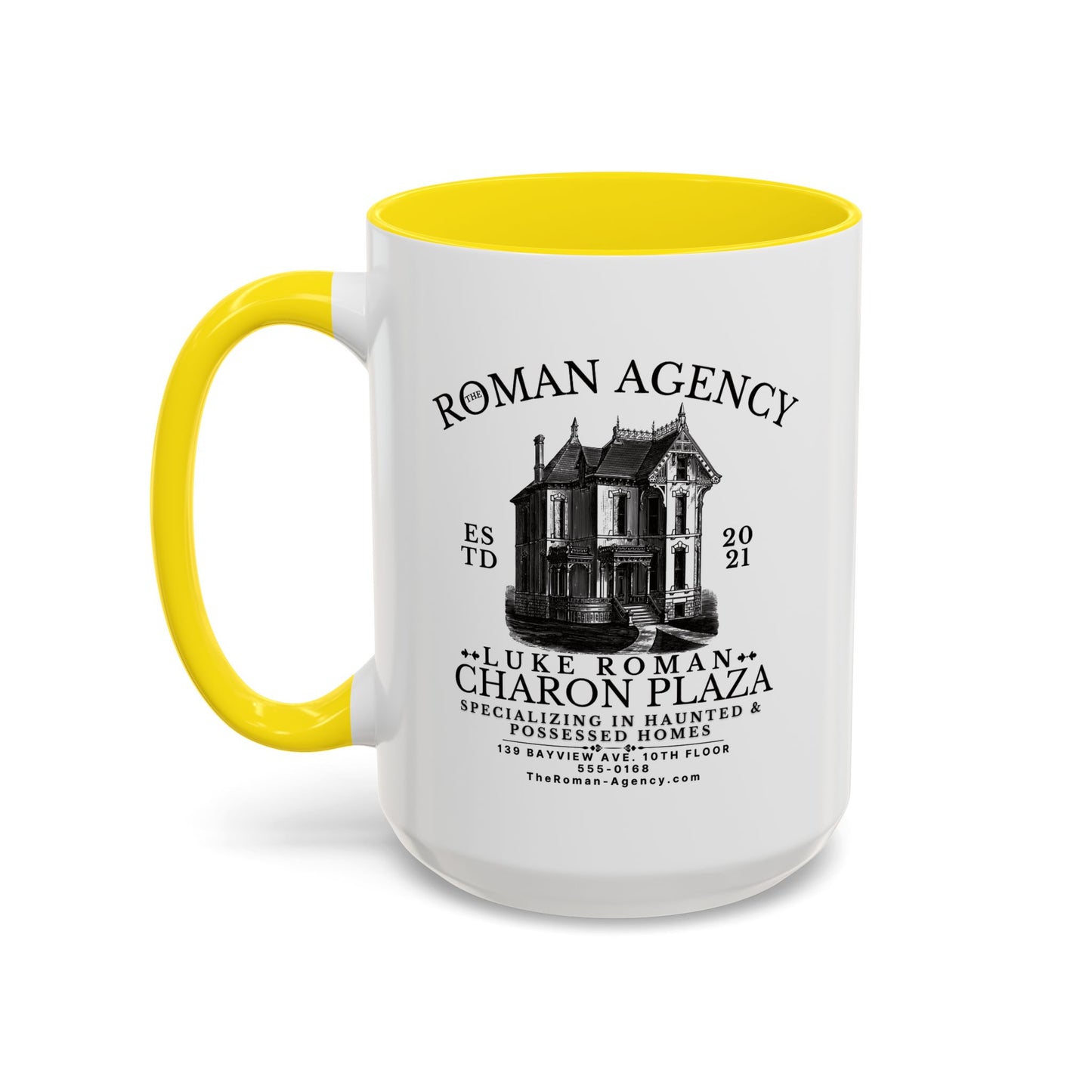 Roman Agency Coffee Mug Colored Handle