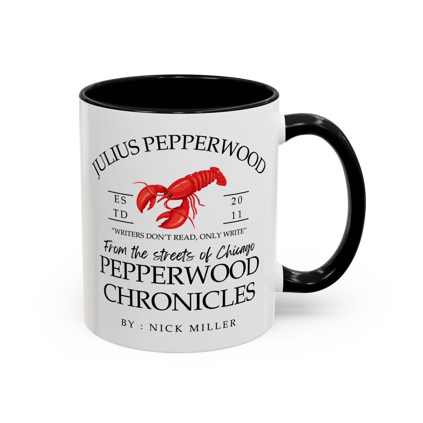 New Girl TV Show - Nick Miller presents Julius Pepperwood Coffee Mug Colored Handle 11oz