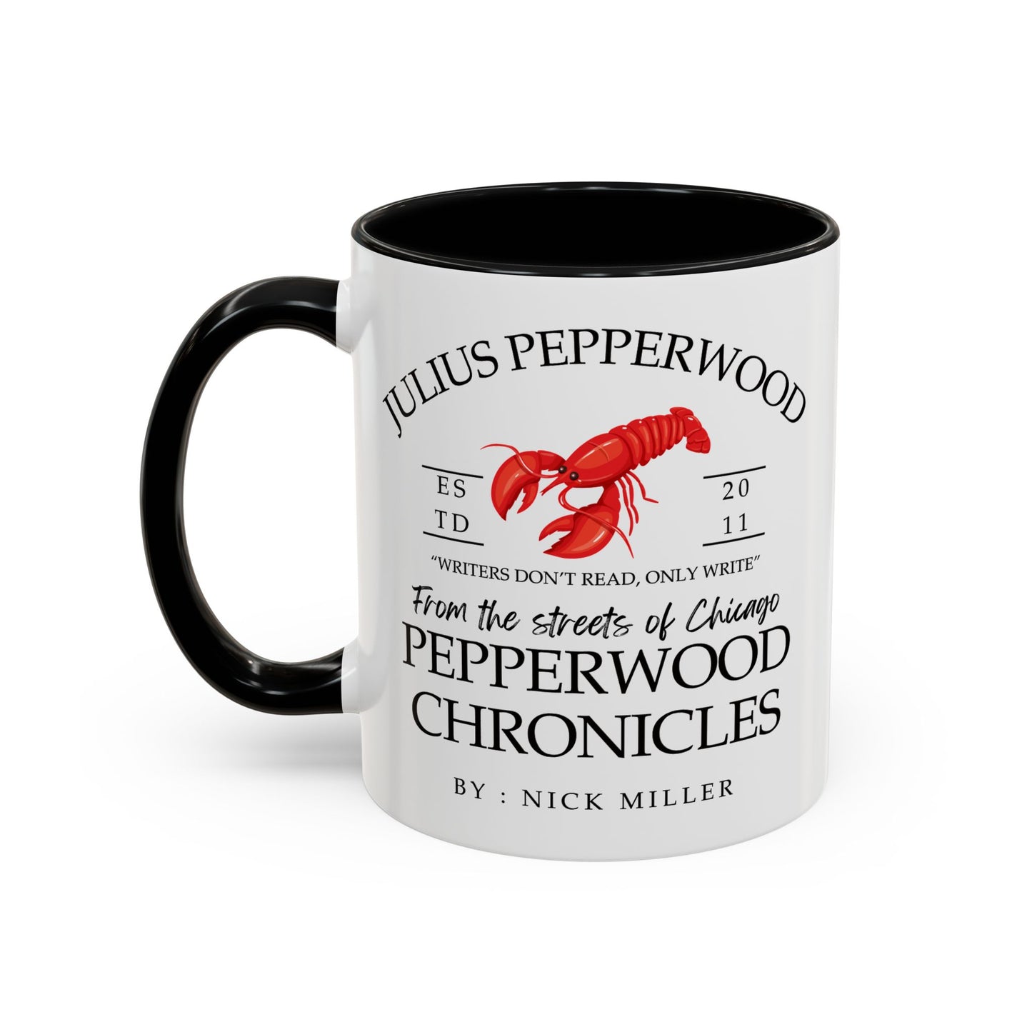 New Girl TV Show - Nick Miller presents Julius Pepperwood Coffee Mug Colored Handle 11oz