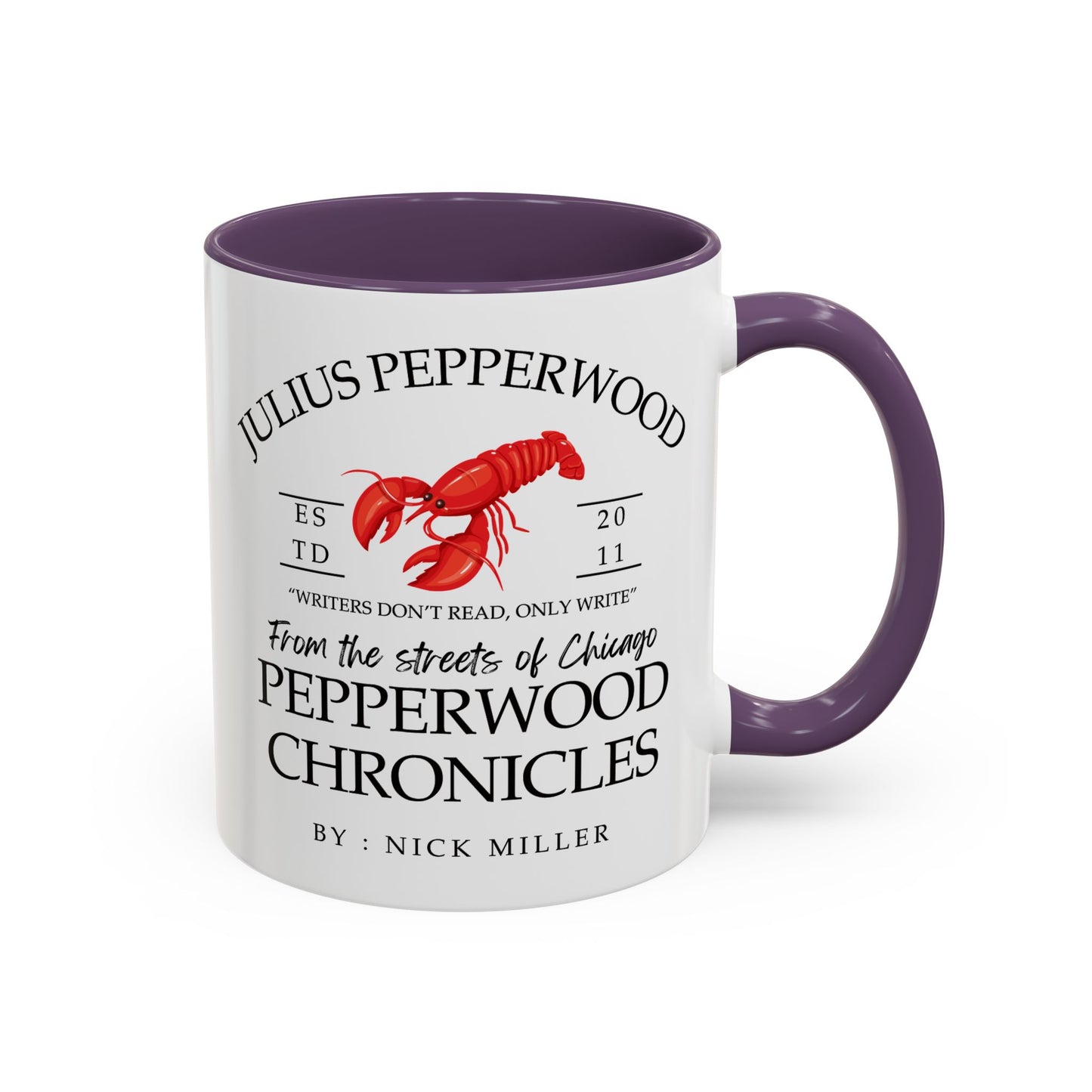 New Girl TV Show - Nick Miller presents Julius Pepperwood Coffee Mug Colored Handle 11oz