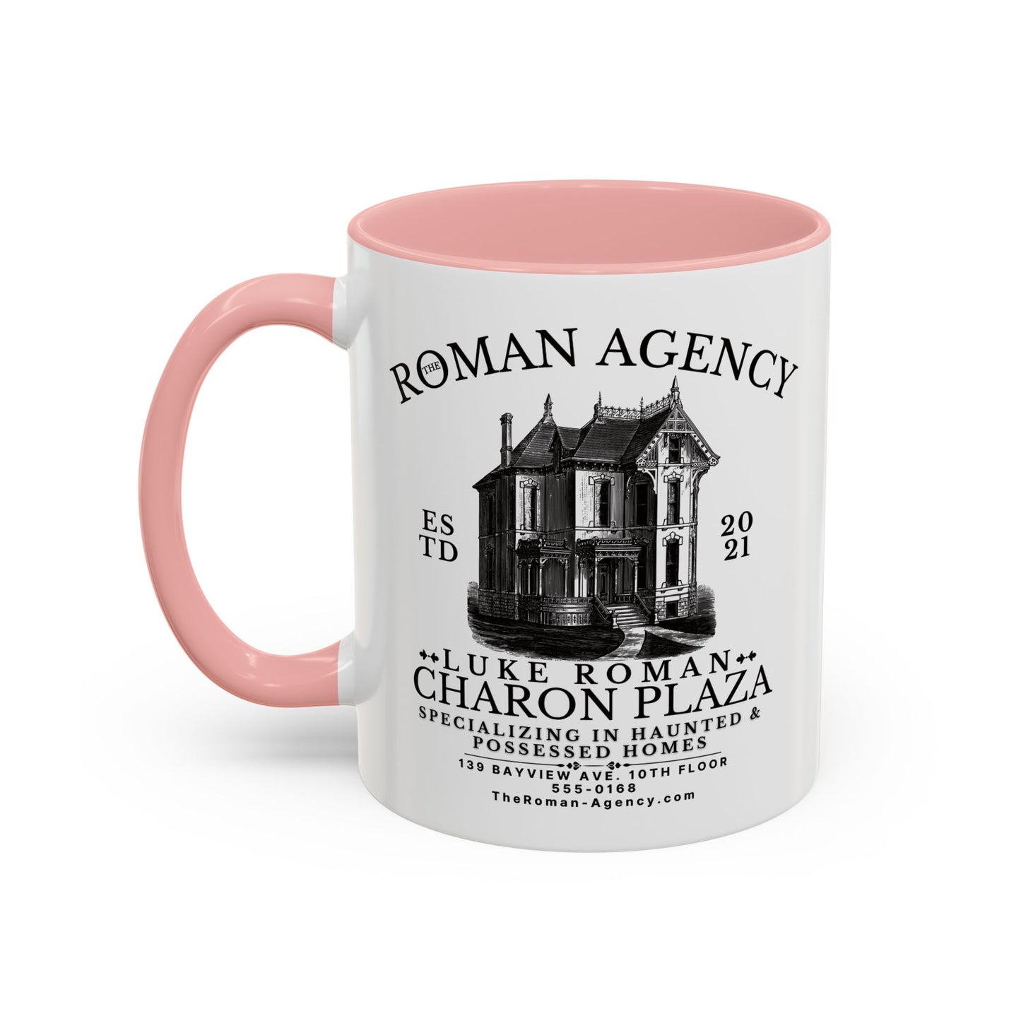 Roman Agency Coffee Mug Colored Handle