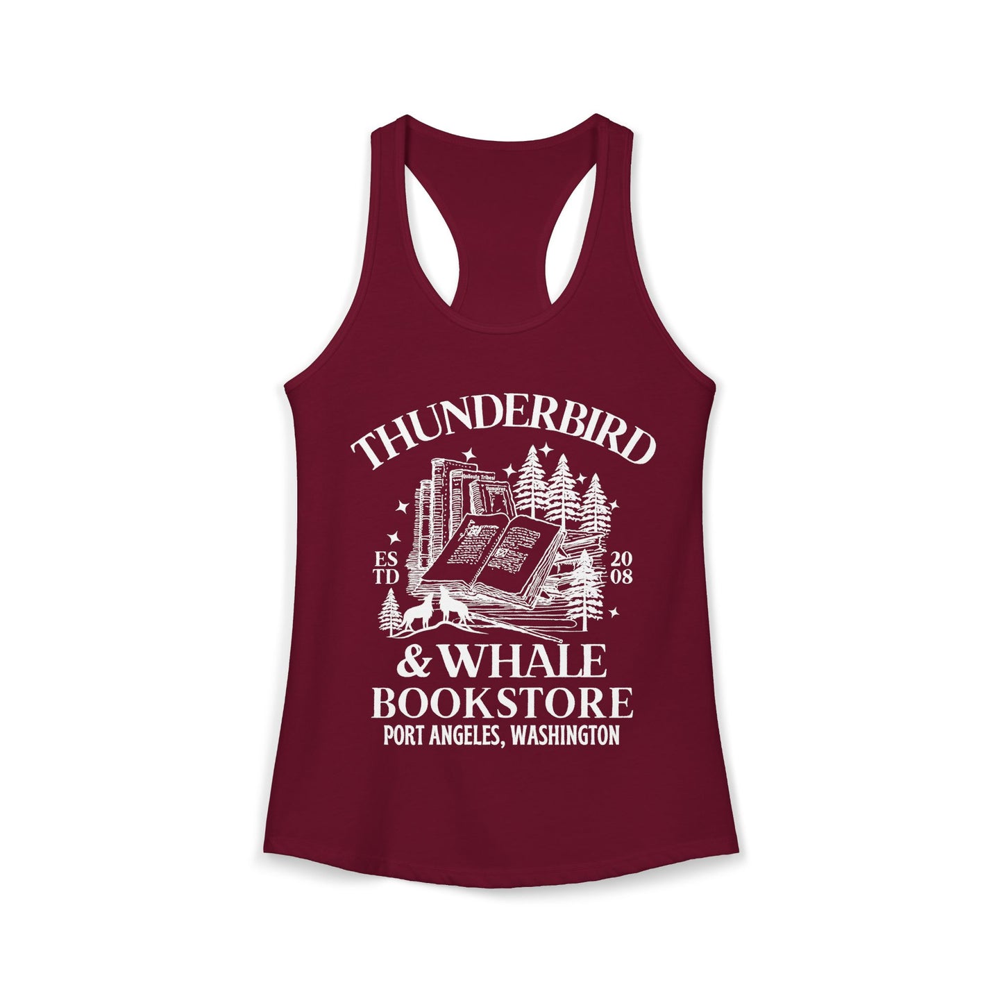 Thunderbird & Whale Bookstore Tank Top