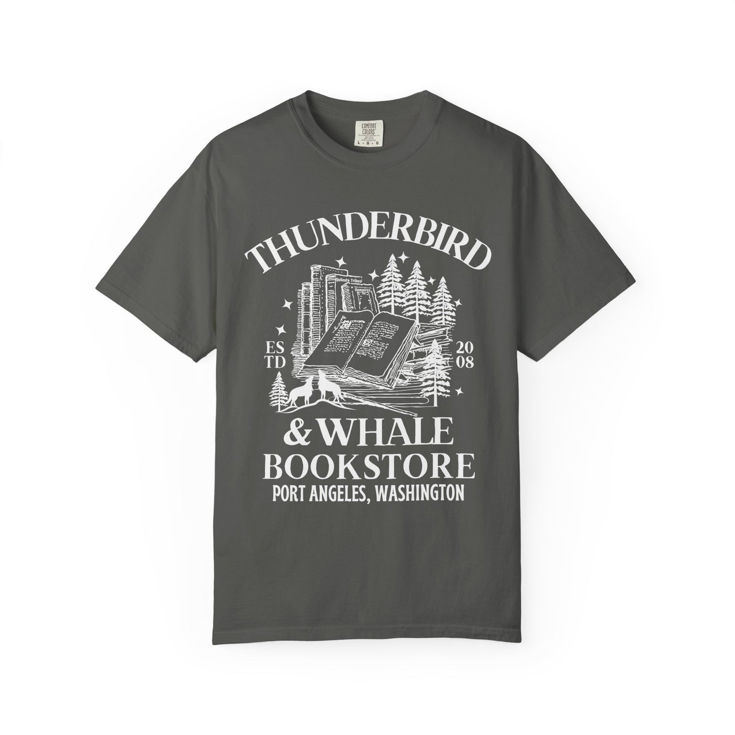 Comfort Colors® Thunderbird & Whale Bookstore Shirt