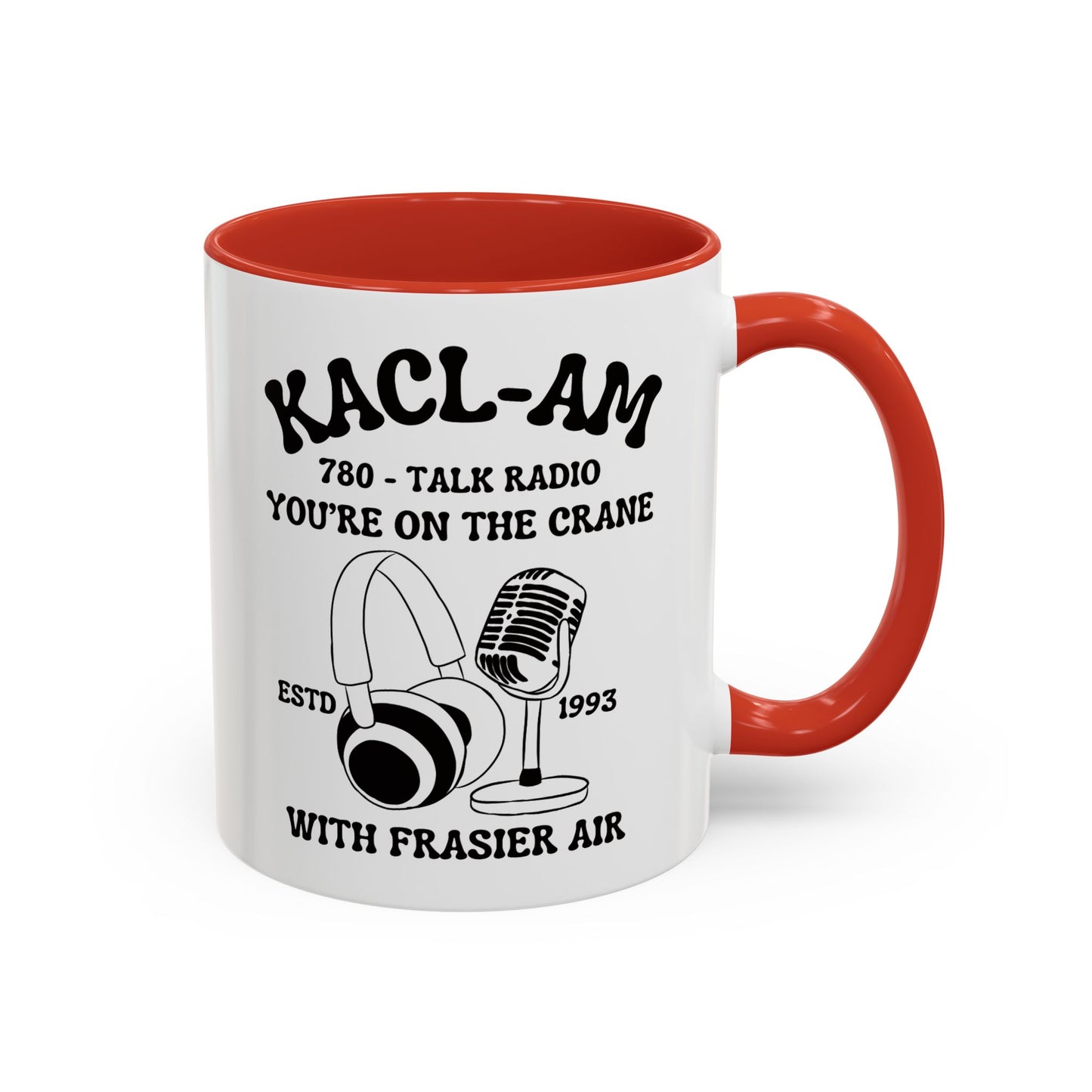 KACL-AM Coffee Mug Colored Handle 11oz