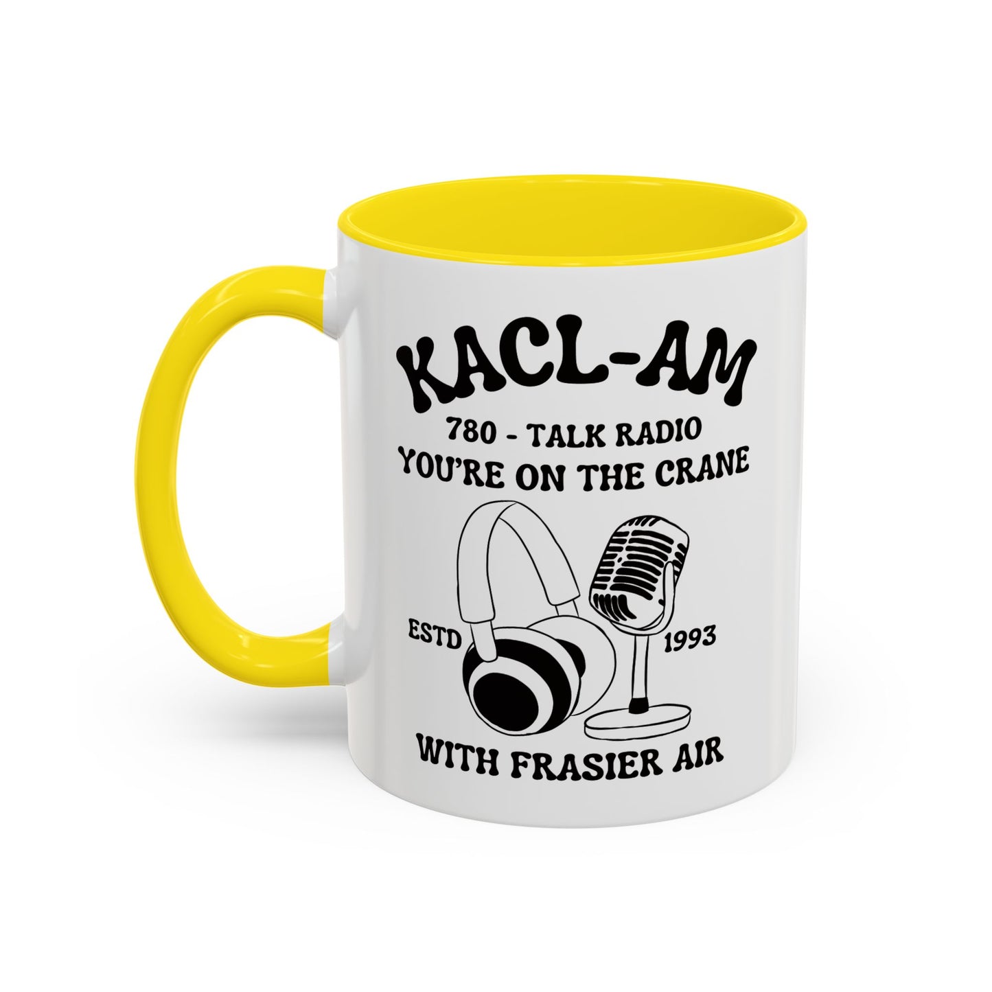 KACL-AM Coffee Mug Colored Handle 11oz