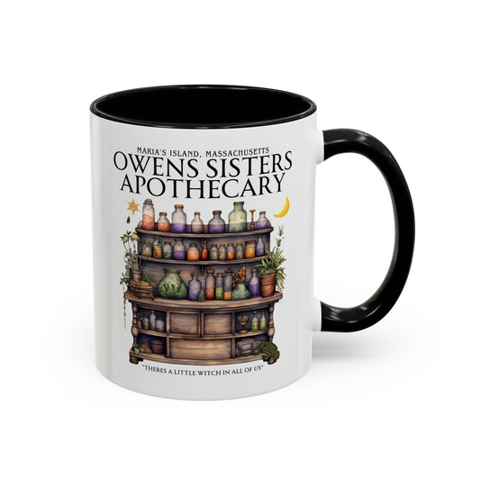 Owens Sisters Witch Coffee Mug 11 oz Colored Handle