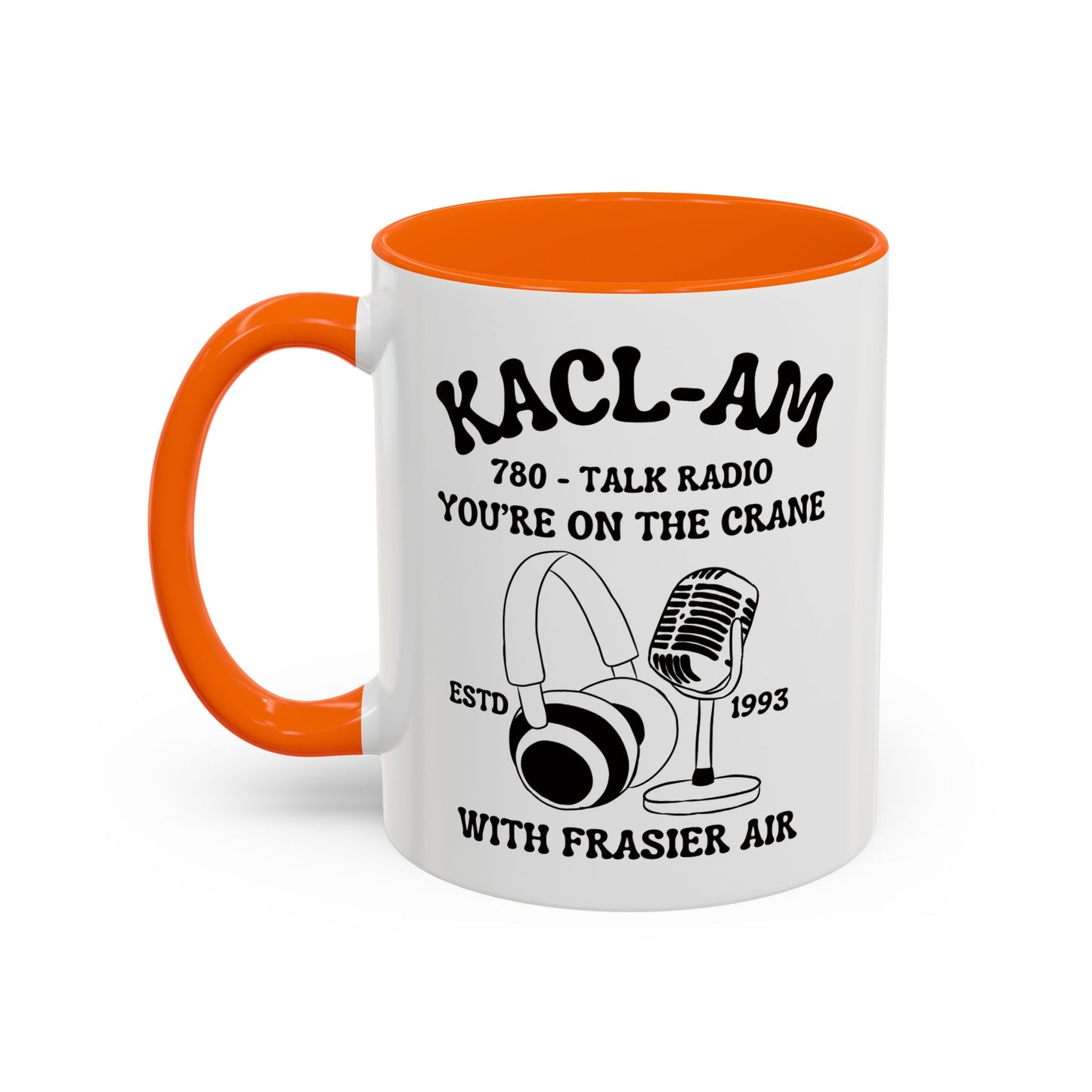 KACL-AM Coffee Mug Colored Handle 11oz