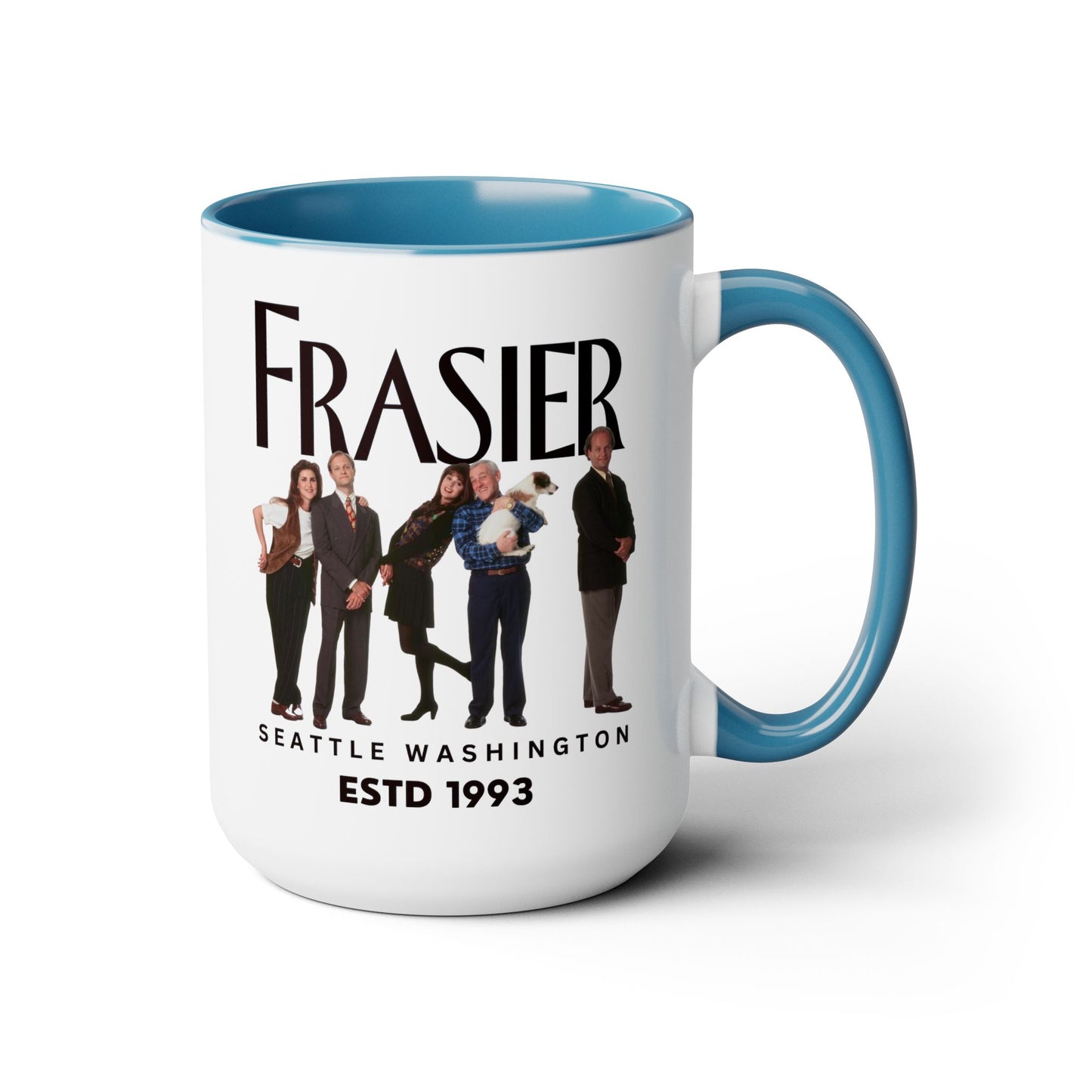 Radio Psychiatrist Coffee Mug Colored Handle 15oz