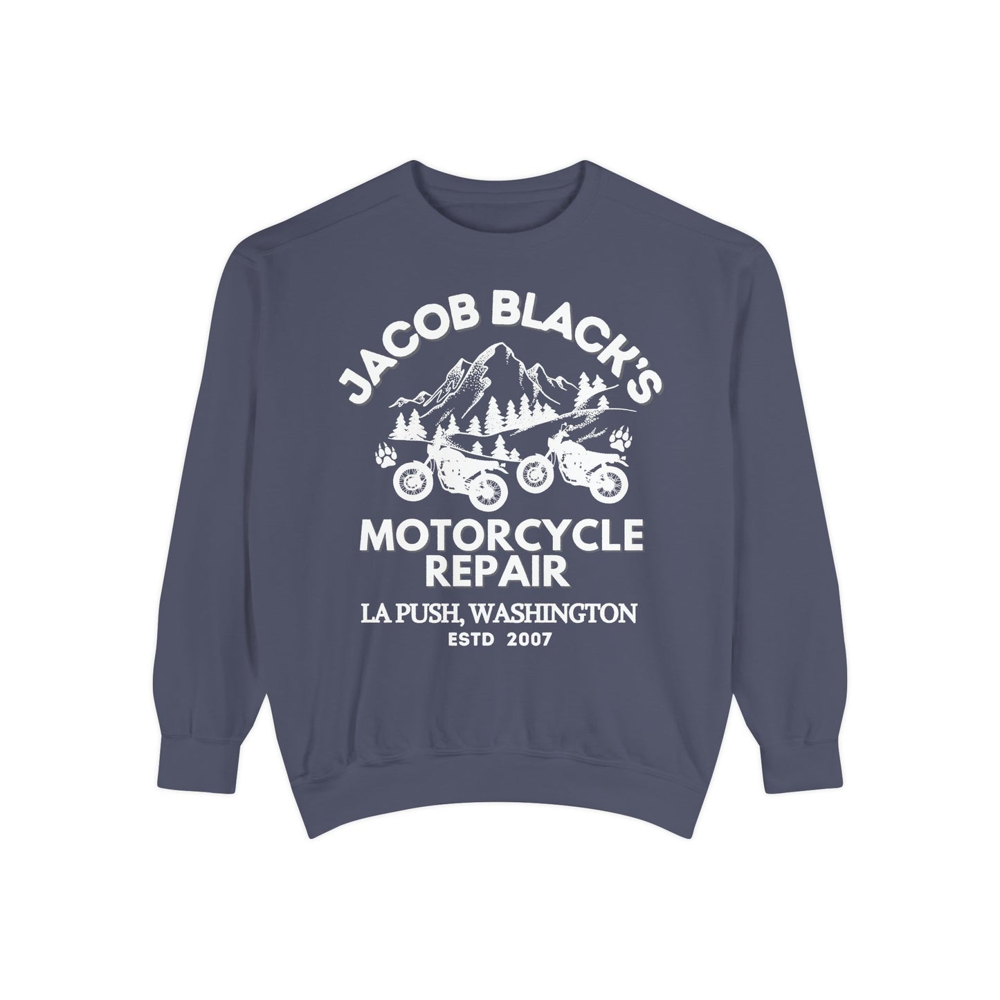 Comfort Colors® Jacob Black Motorcycle Repair Sweatshirt