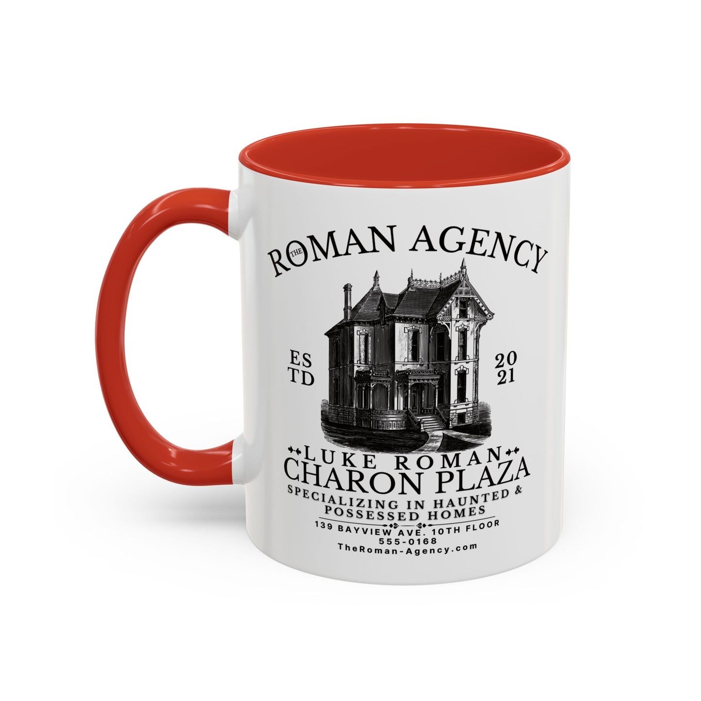 Roman Agency Coffee Mug Colored Handle