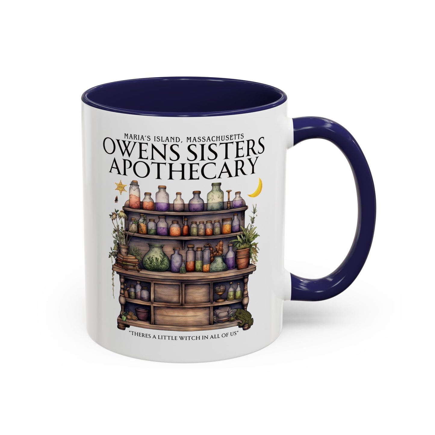 Owens Sisters Witch Coffee Mug 11 oz Colored Handle
