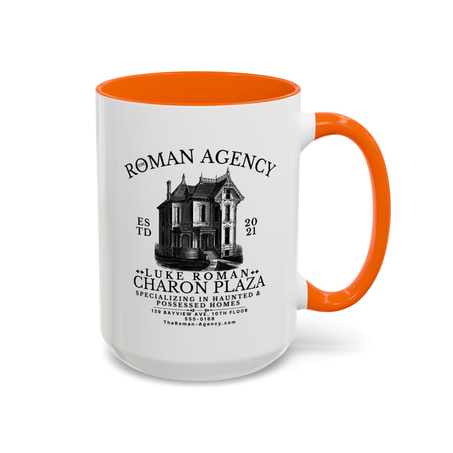 Roman Agency Coffee Mug Colored Handle