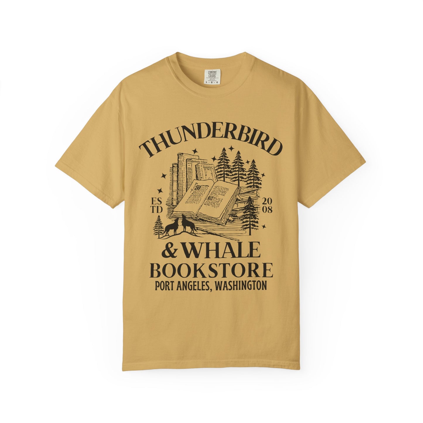 Comfort Colors® Thunderbird & Whale Bookstore Shirt