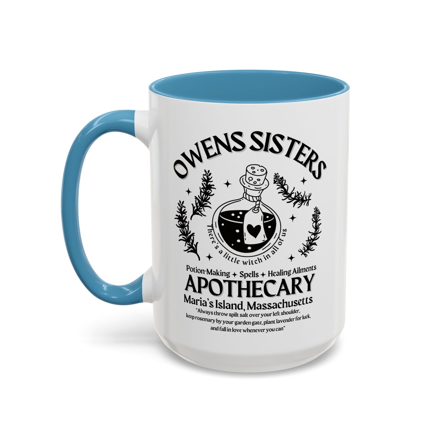 Owens Sisters Witch Colored Handle 15oz Coffee Mug