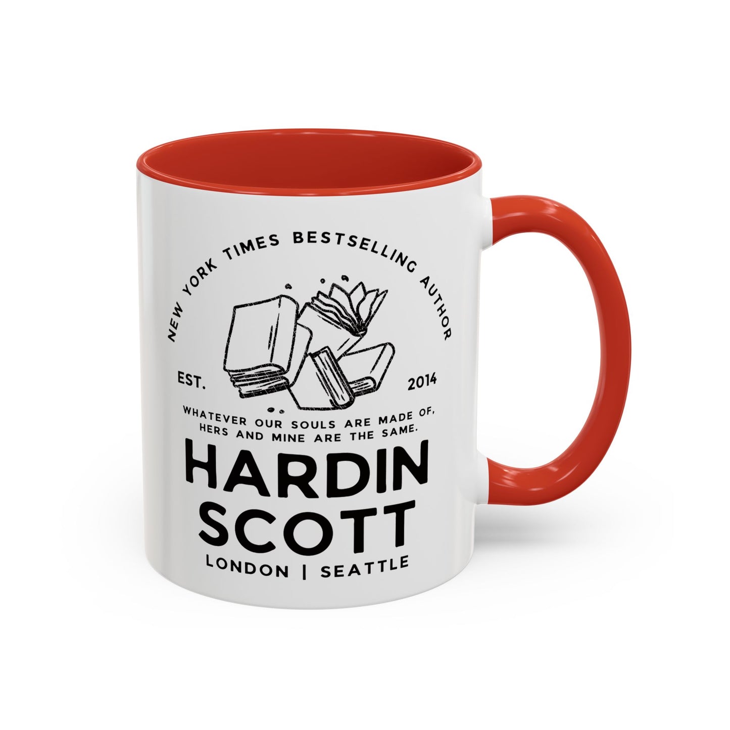 Hardin Scott After Series Book Coffee Mug Colored Handle