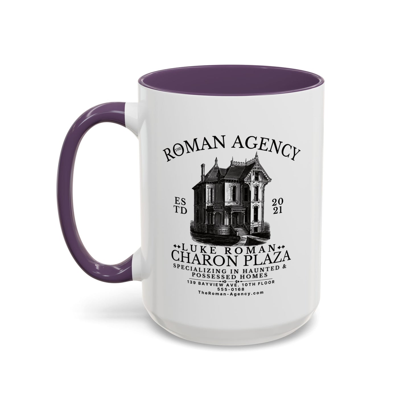 Roman Agency Coffee Mug Colored Handle