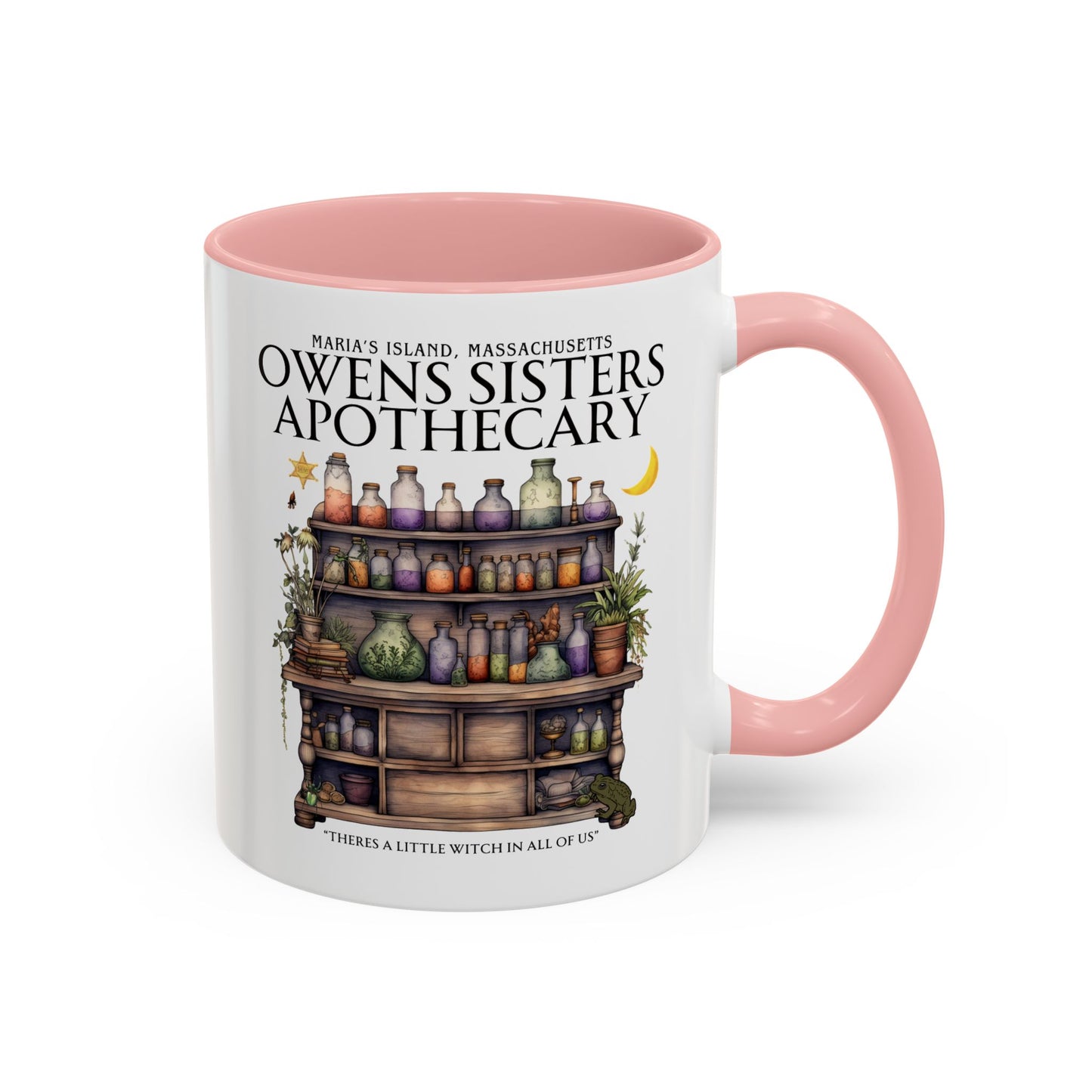 Owens Sisters Witch Coffee Mug 11 oz Colored Handle