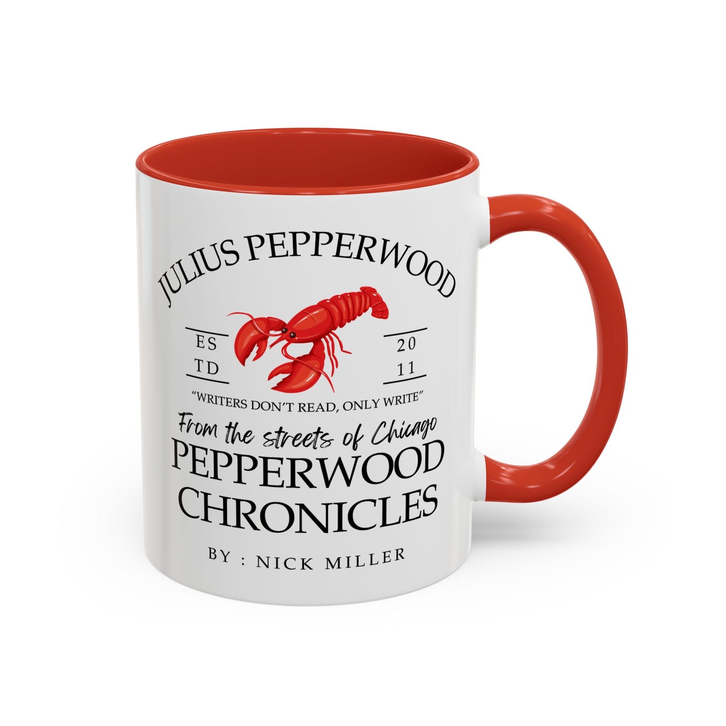 New Girl TV Show - Nick Miller presents Julius Pepperwood Coffee Mug Colored Handle 11oz