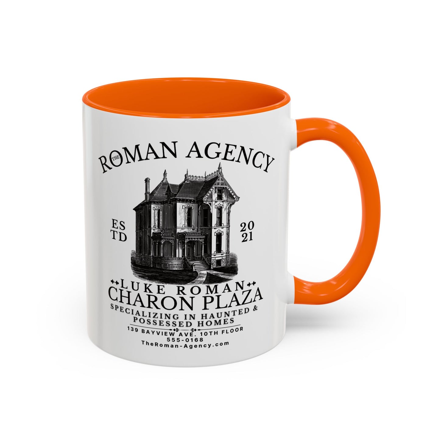 Roman Agency Coffee Mug Colored Handle