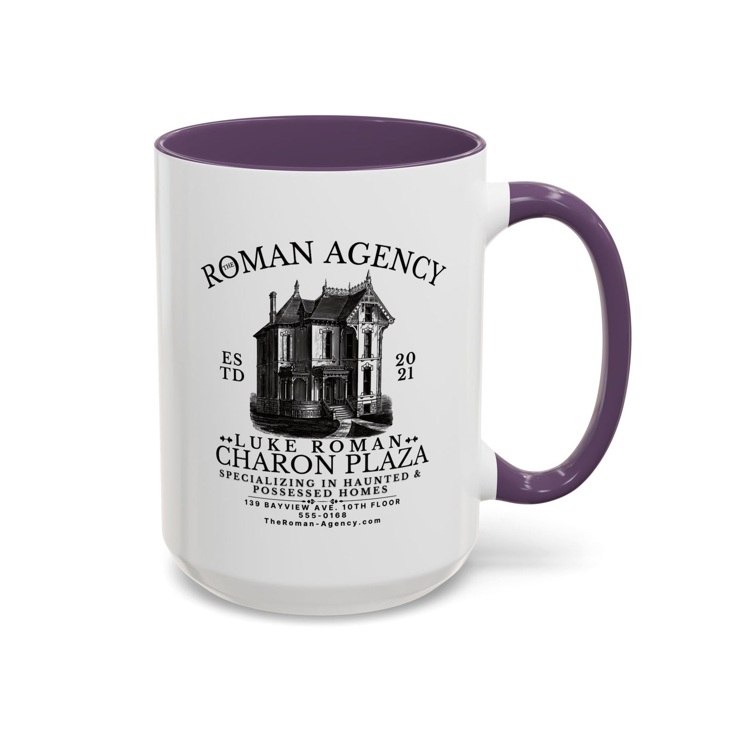 Roman Agency Coffee Mug Colored Handle