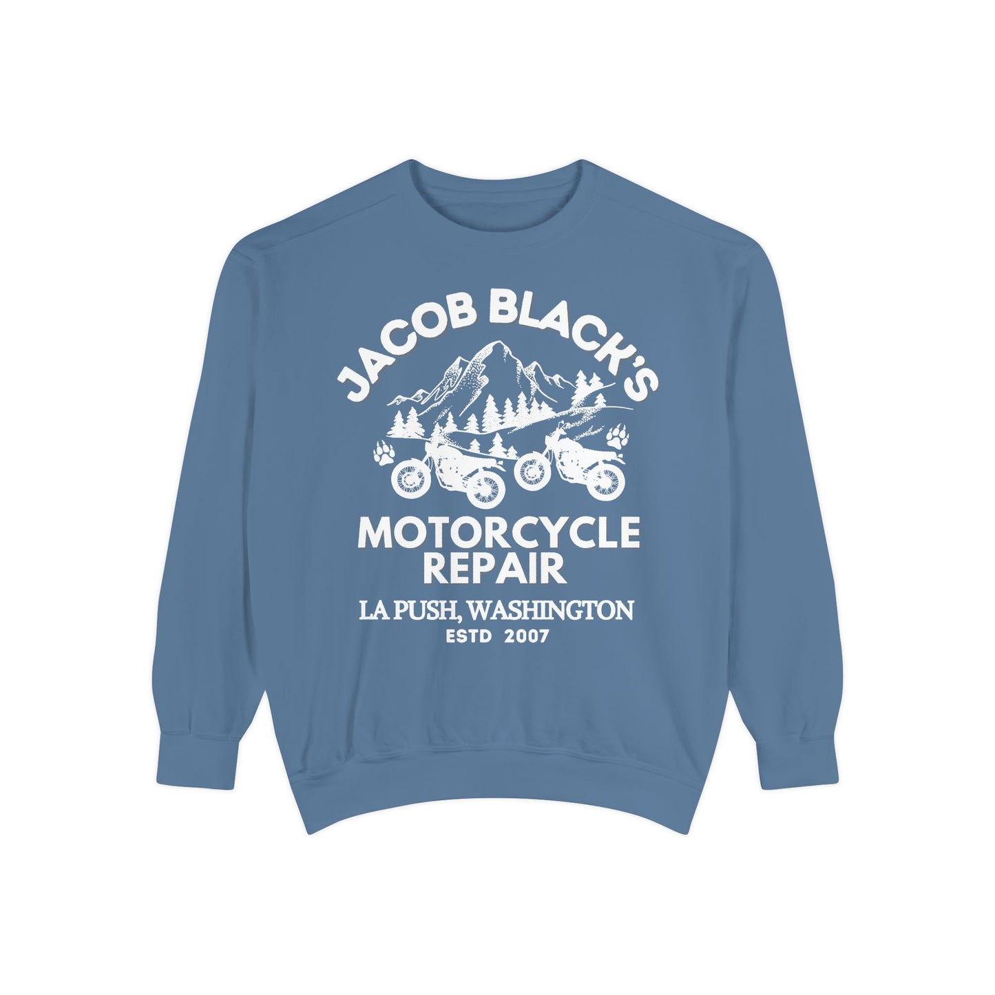 Comfort Colors® Jacob Black Motorcycle Repair Sweatshirt