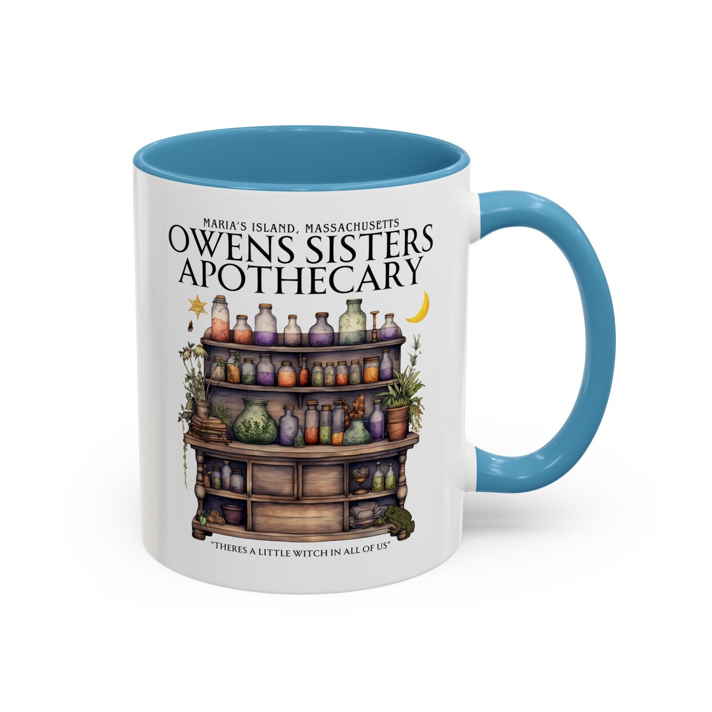 Owens Sisters Witch Coffee Mug 11 oz Colored Handle