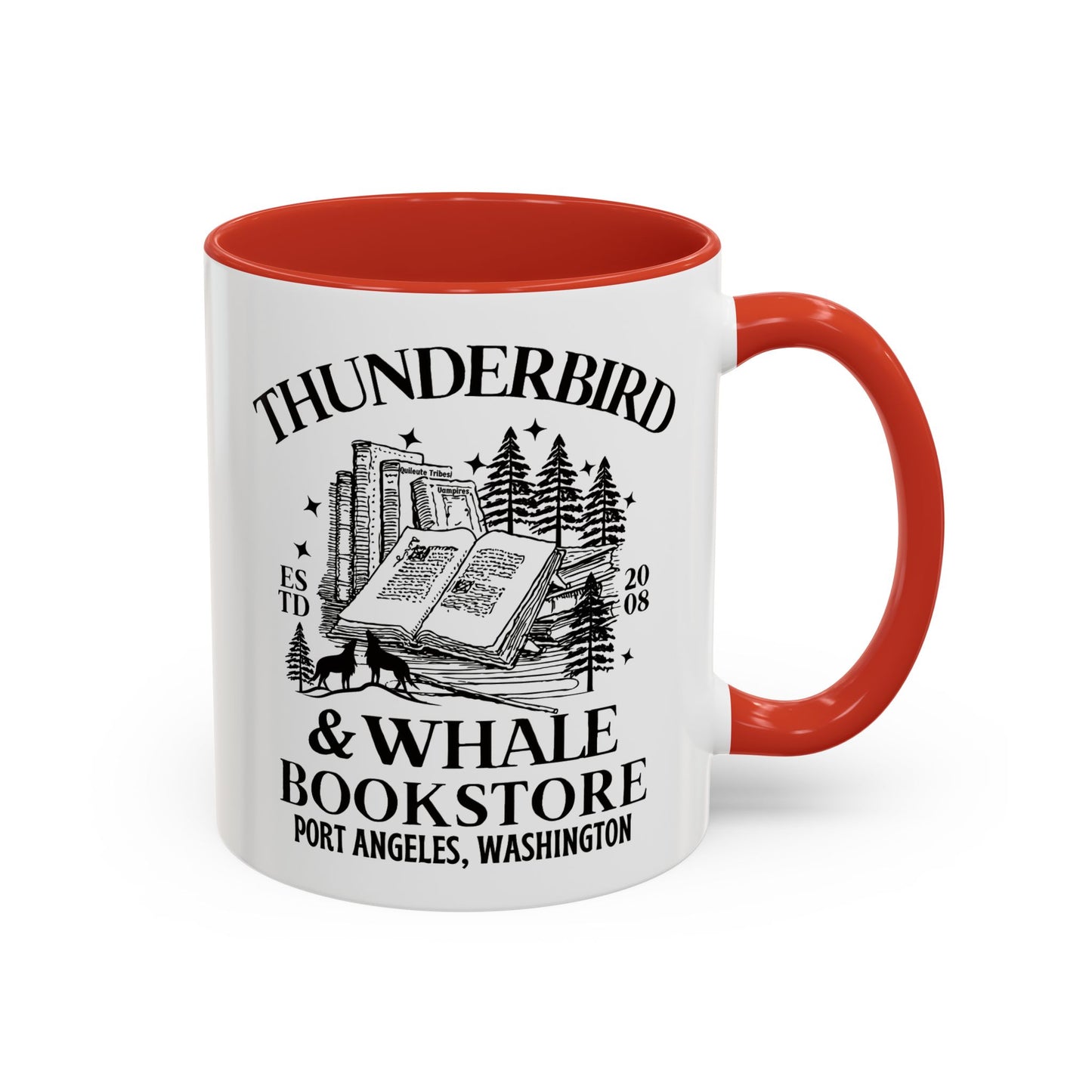 Thunderbird & Whale bookstore Coffee Mug