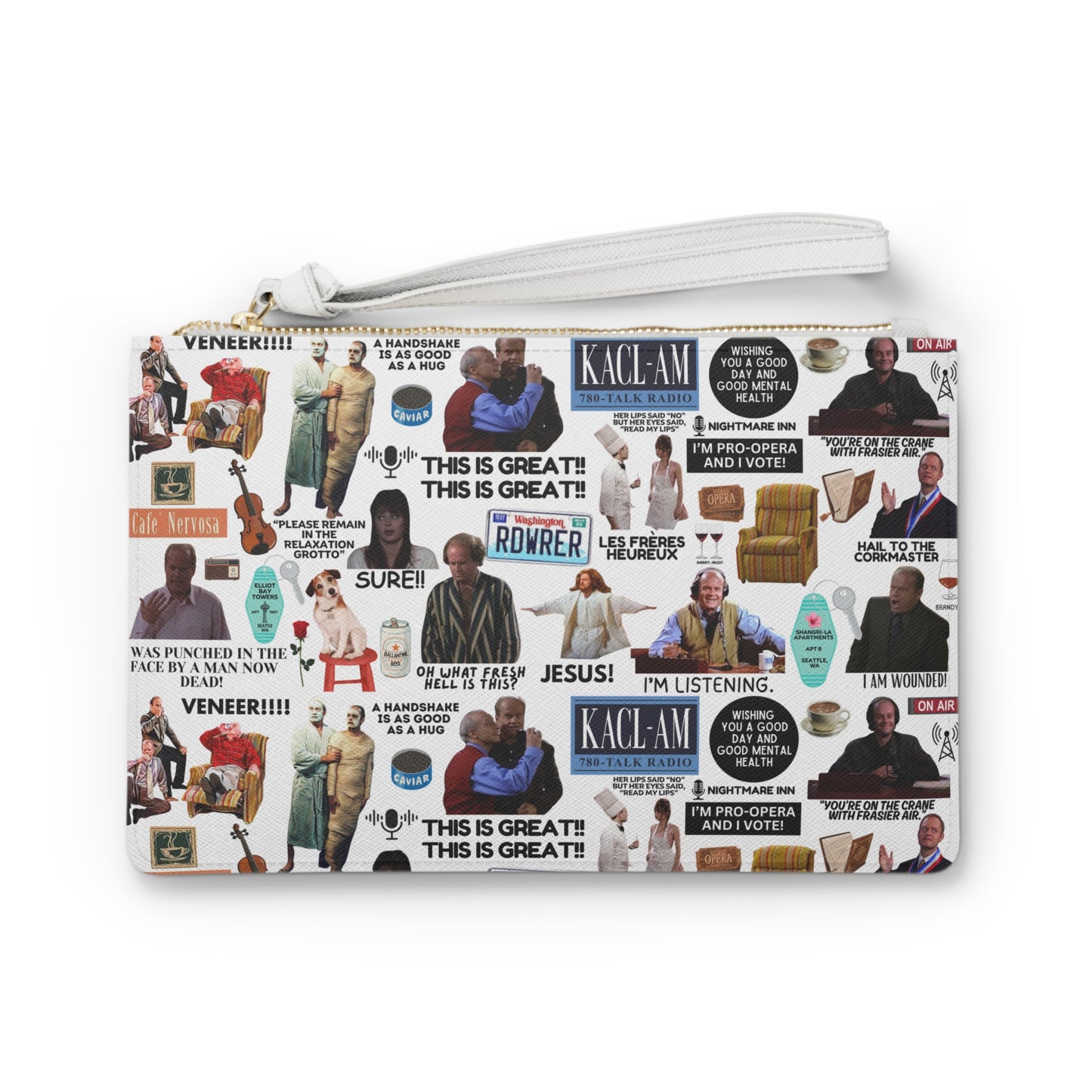 Radio Psychiatrist Clutch Bag