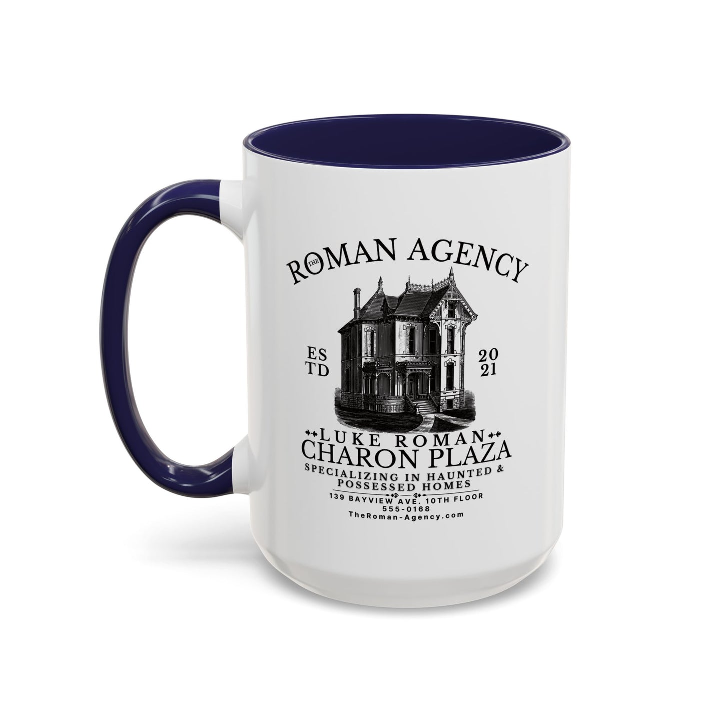 Roman Agency Coffee Mug Colored Handle
