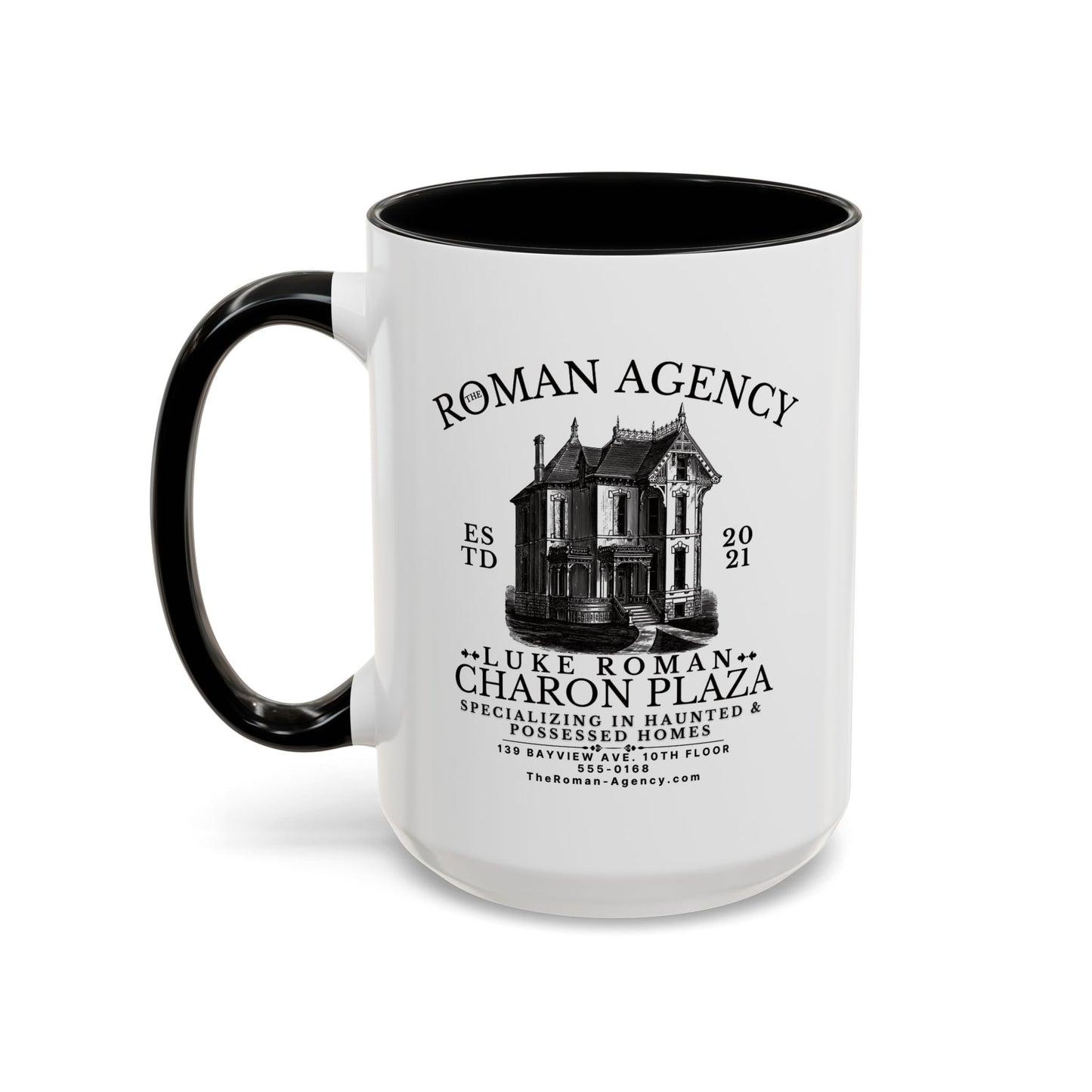 Roman Agency Coffee Mug Colored Handle