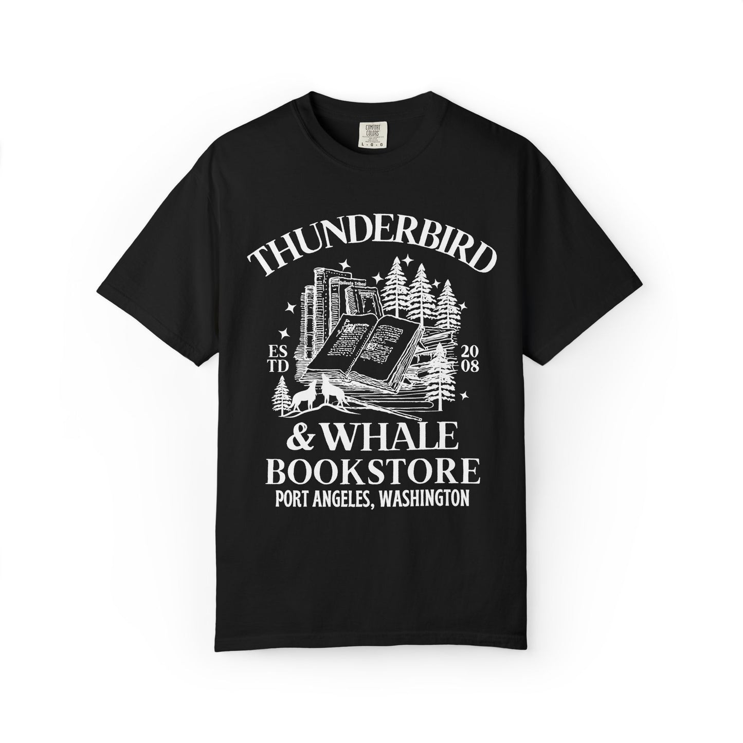 Comfort Colors® Thunderbird & Whale Bookstore Shirt