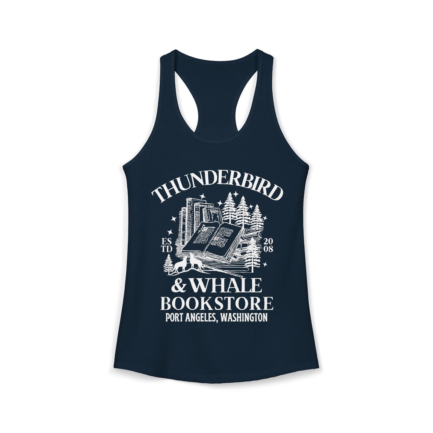 Thunderbird & Whale Bookstore Tank Top