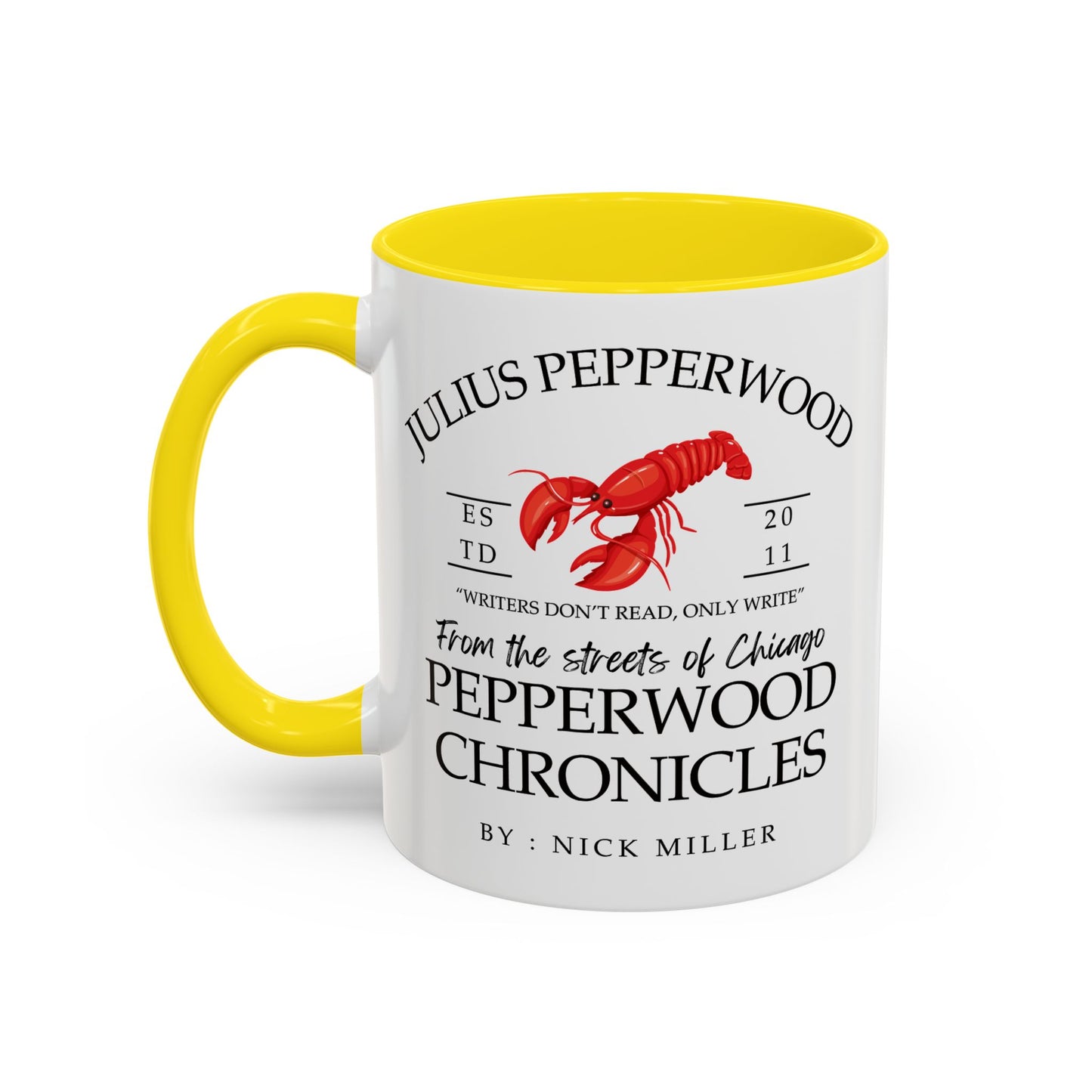 New Girl TV Show - Nick Miller presents Julius Pepperwood Coffee Mug Colored Handle 11oz