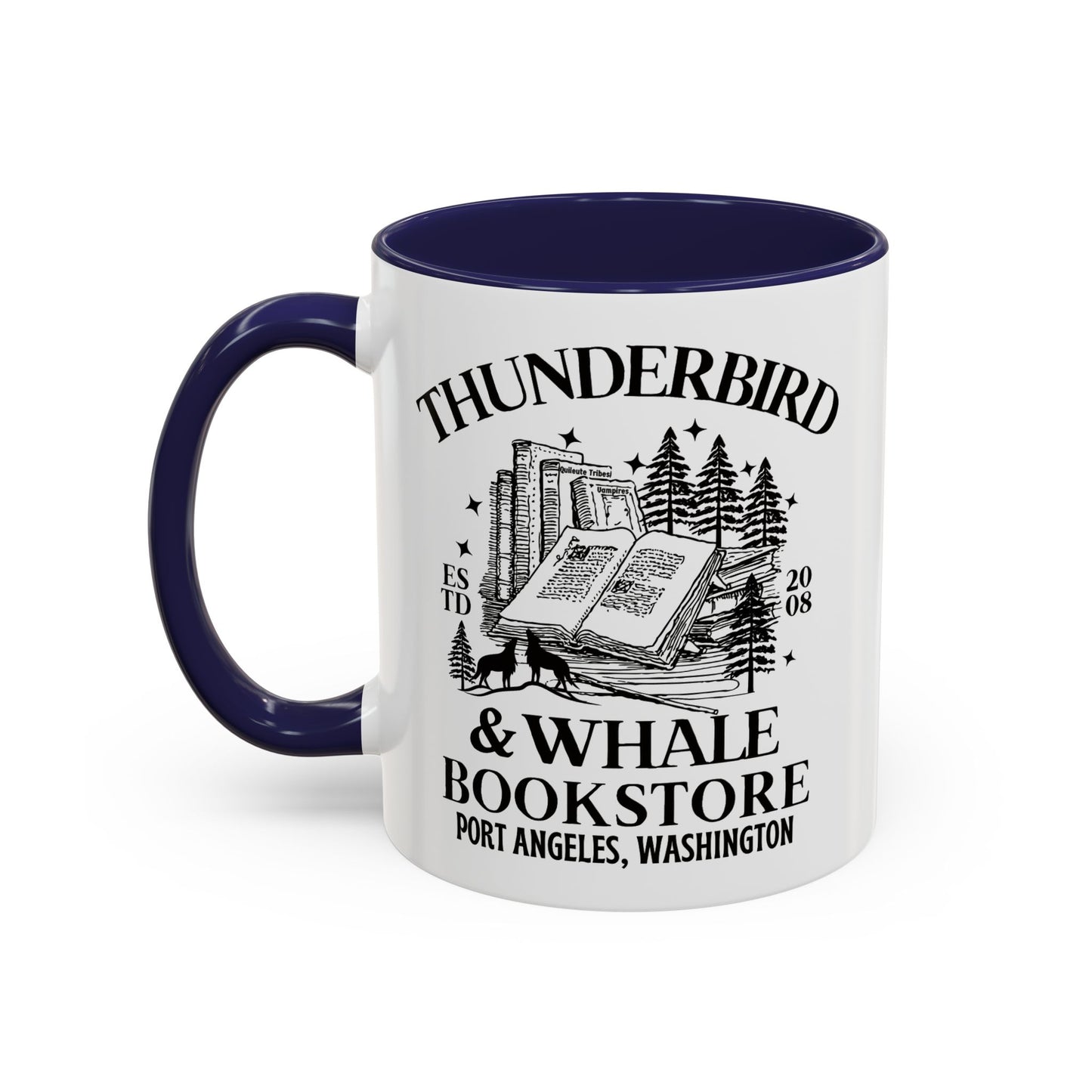 Thunderbird & Whale bookstore Coffee Mug