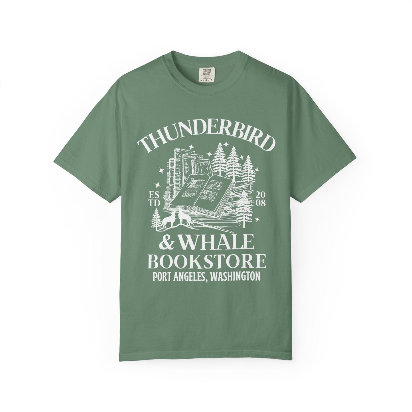Comfort Colors® Thunderbird & Whale Bookstore Shirt