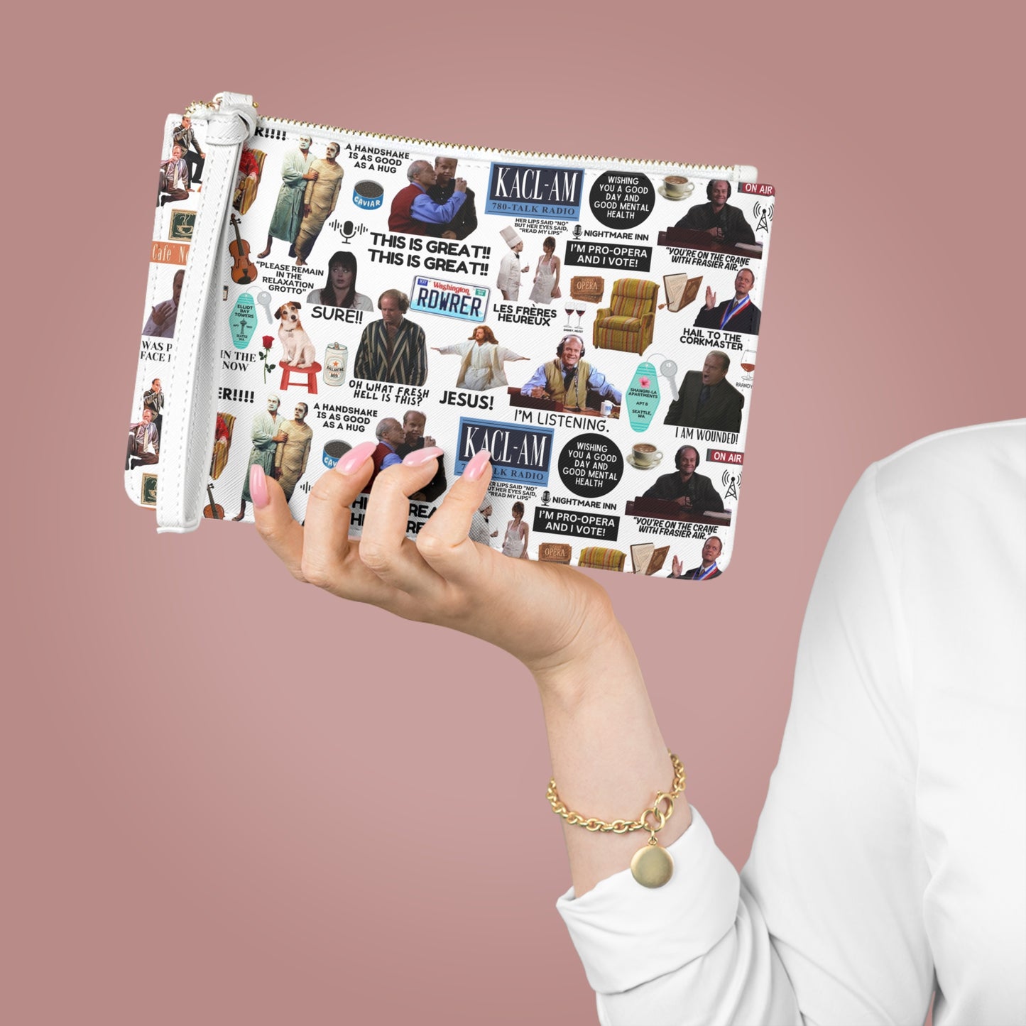 Radio Psychiatrist Clutch Bag