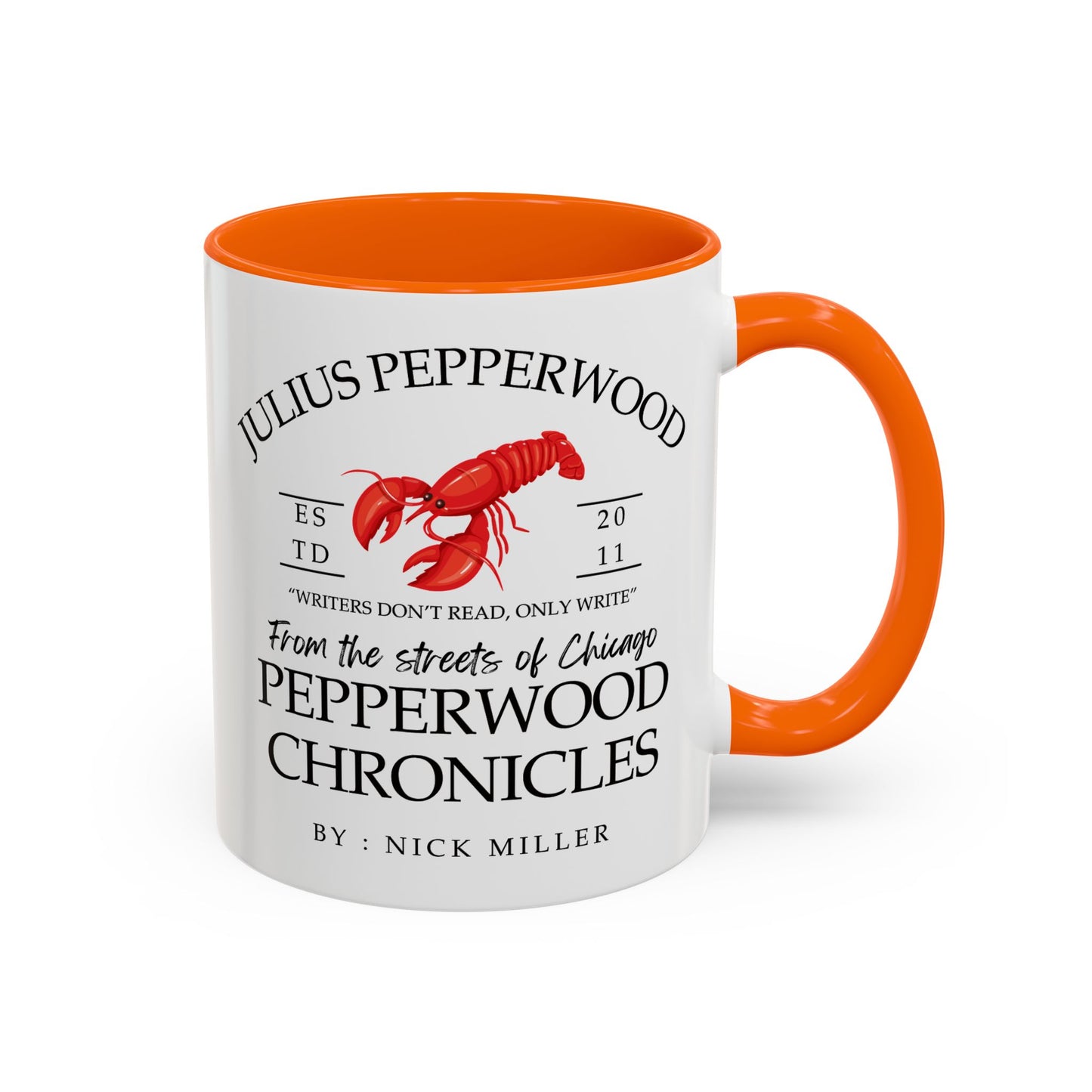 New Girl TV Show - Nick Miller presents Julius Pepperwood Coffee Mug Colored Handle 11oz