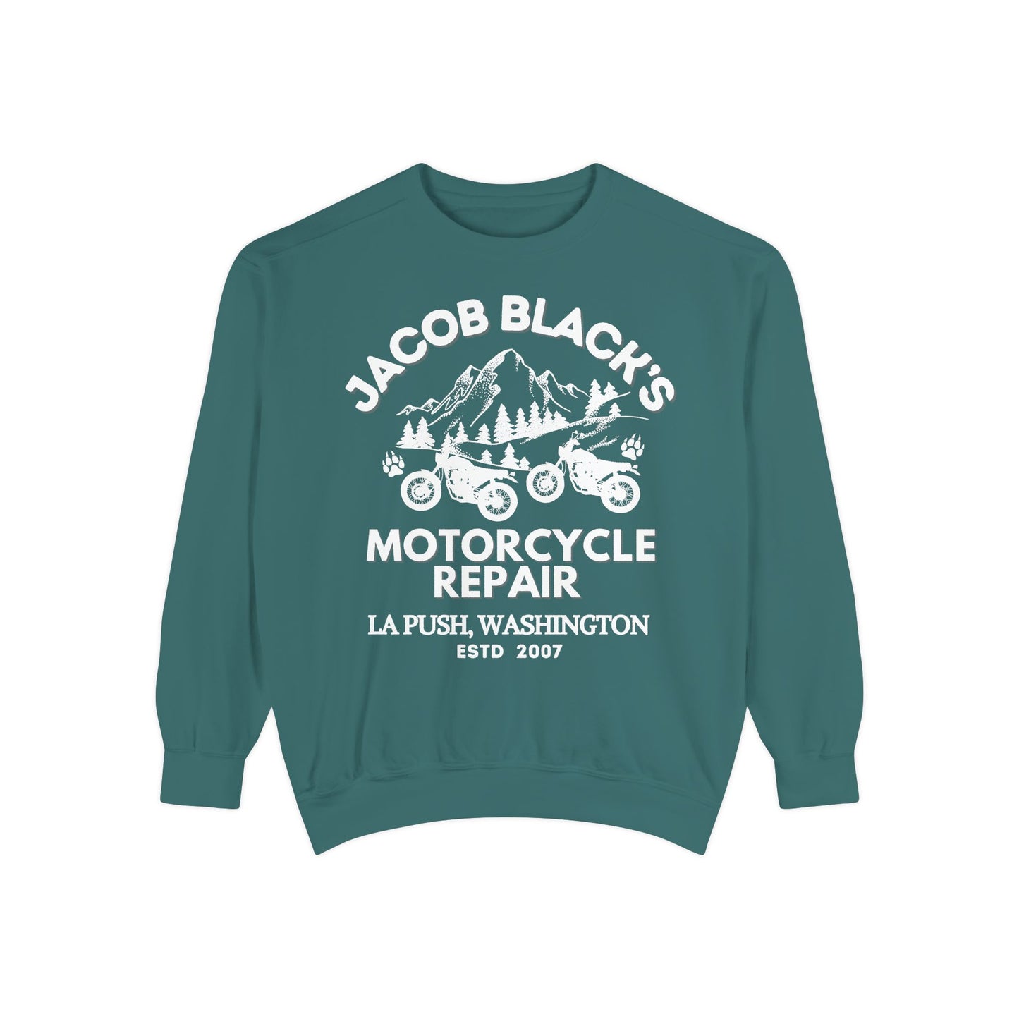 Comfort Colors® Jacob Black Motorcycle Repair Sweatshirt