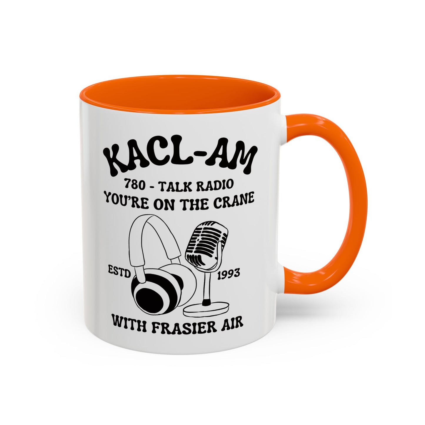 KACL-AM Coffee Mug Colored Handle 11oz
