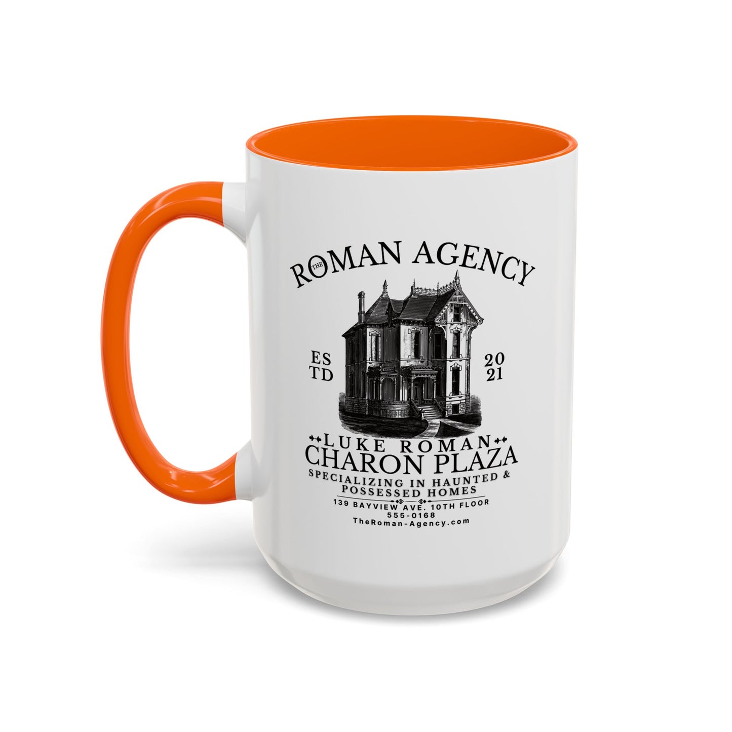 Roman Agency Coffee Mug Colored Handle