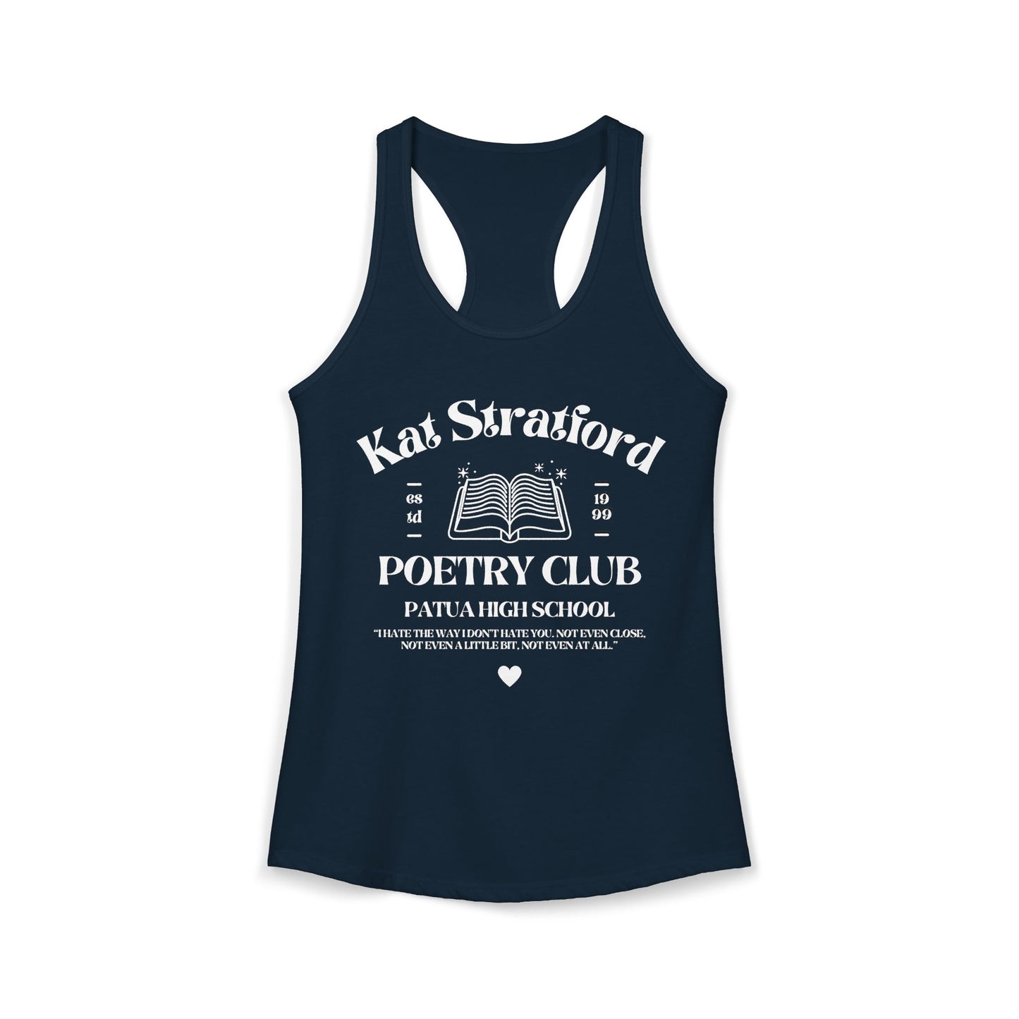 10 Things I Hate About You Movie - Kat Poetry Club Tank Top