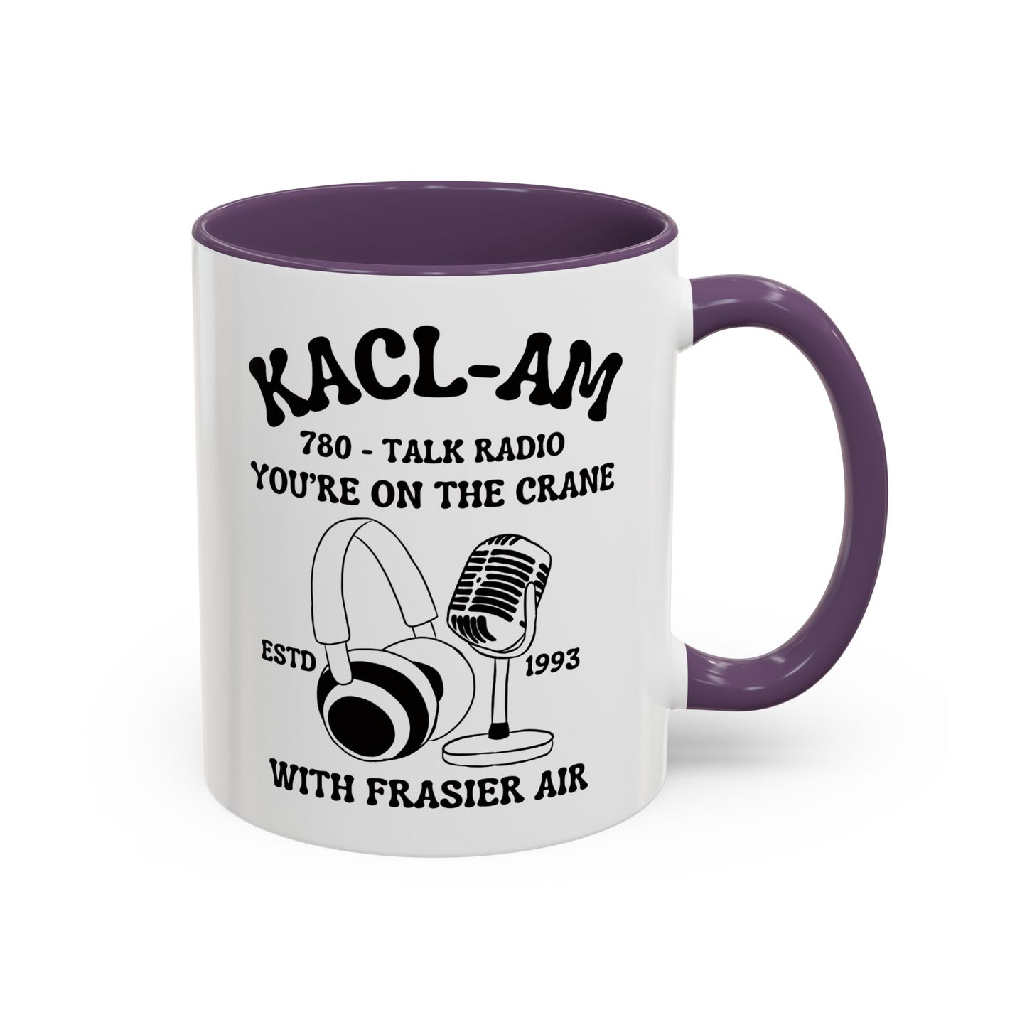 KACL-AM Coffee Mug Colored Handle 11oz
