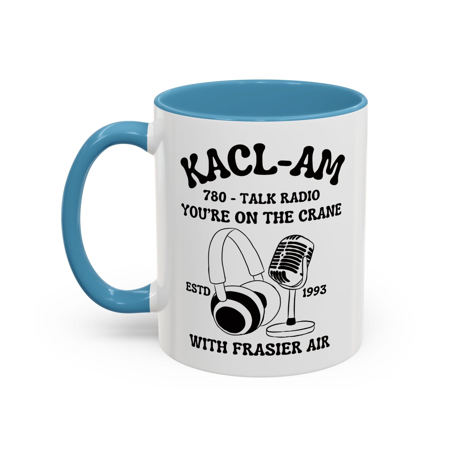 KACL-AM Coffee Mug Colored Handle 11oz