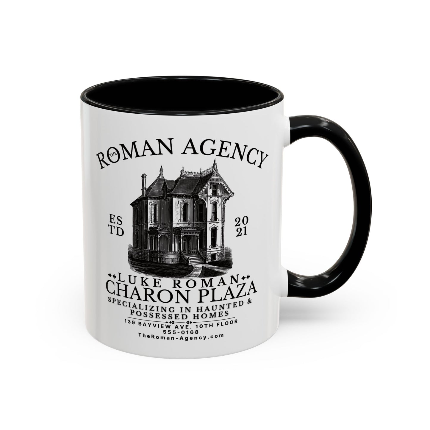Roman Agency Coffee Mug Colored Handle